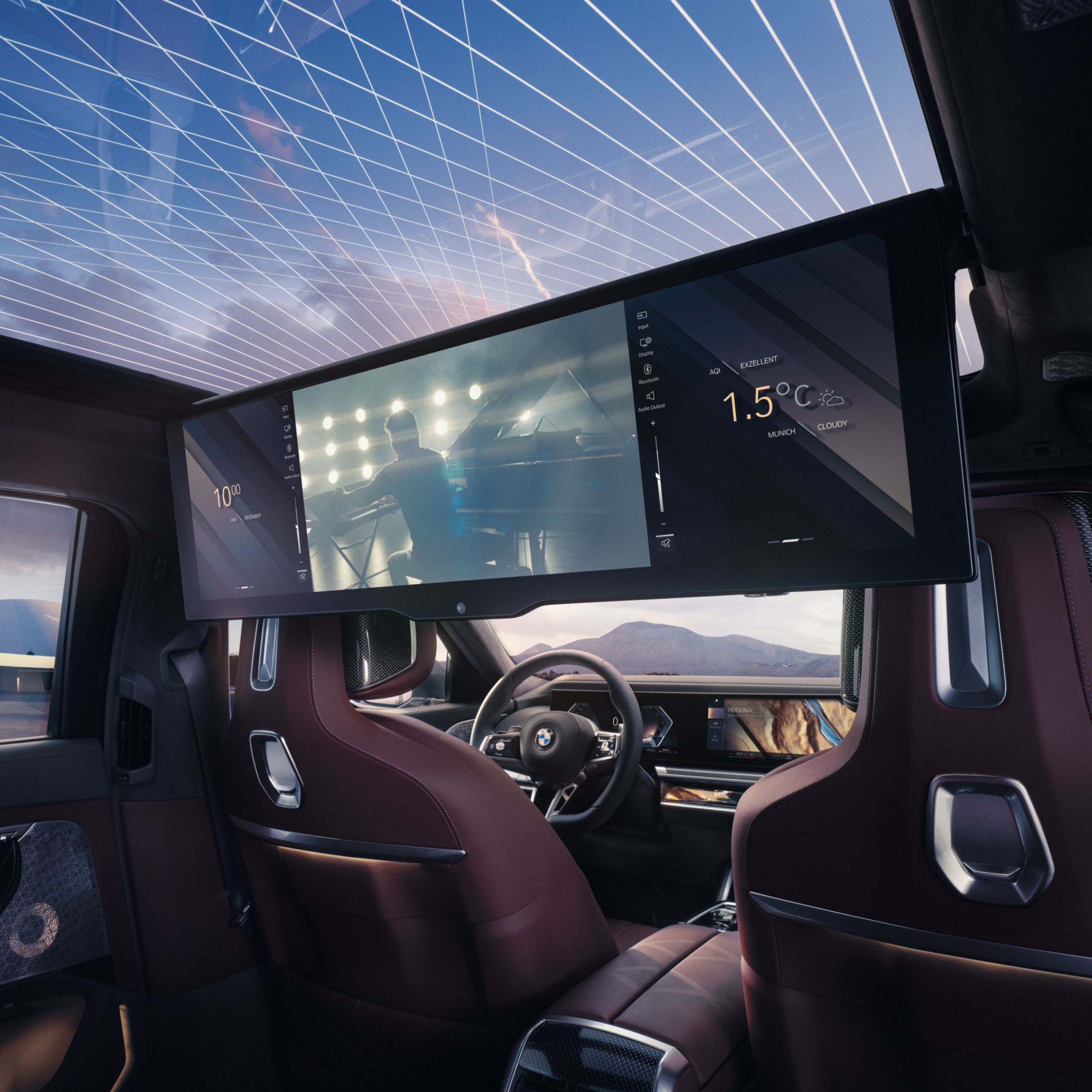 BMW 7 Limousine, hátsó szórakoztató rendszer
