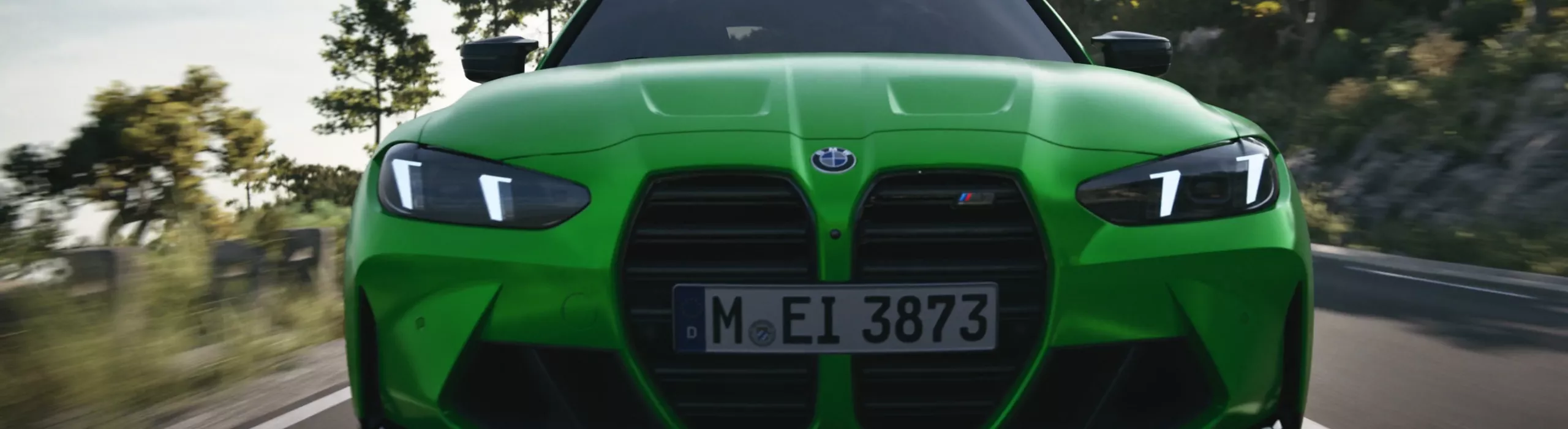 Vista exterior do BMW M3 Competition Sedã, 