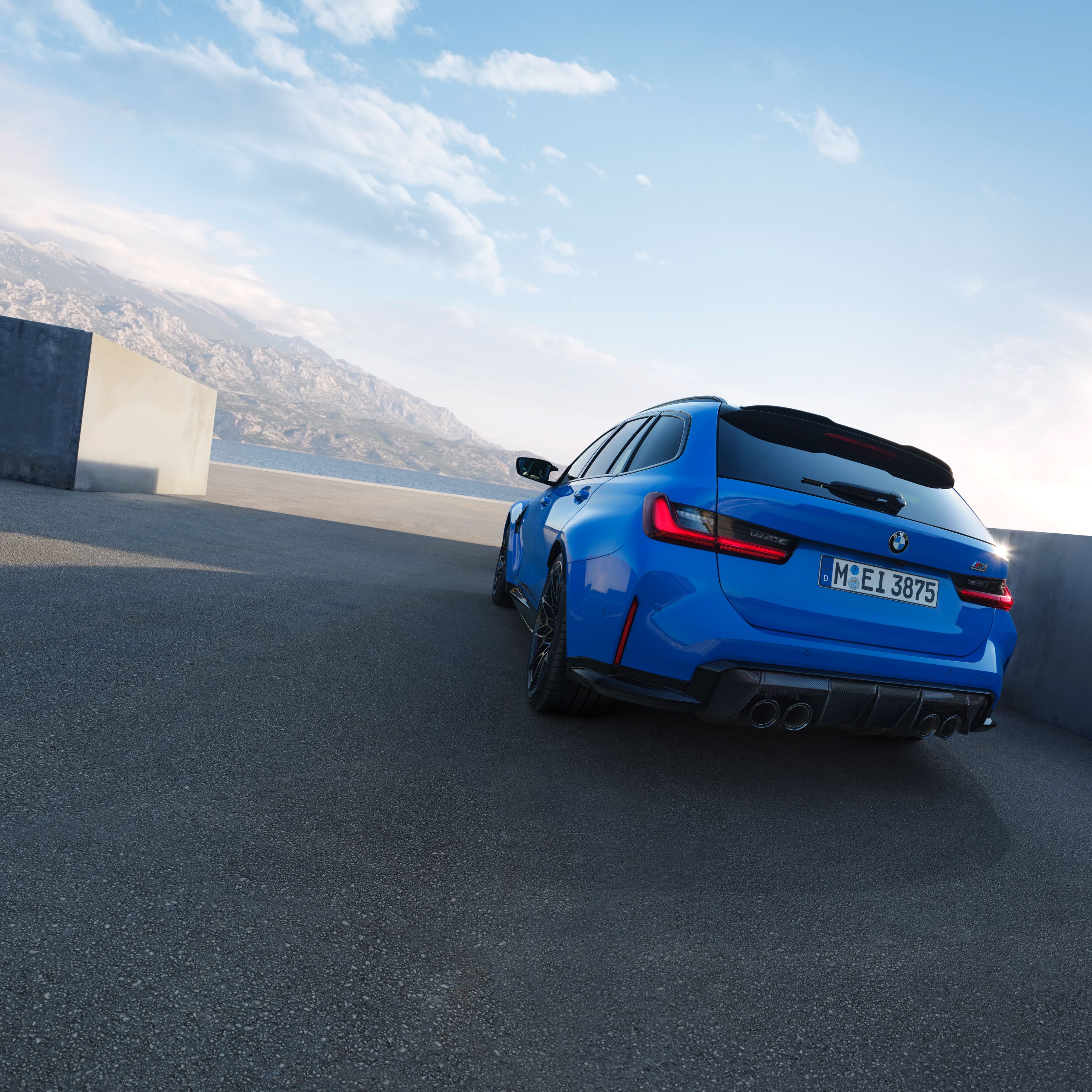 Άποψη της εξωτερικής σχεδίασης της BMW M3 Competition με M xDrive Touring