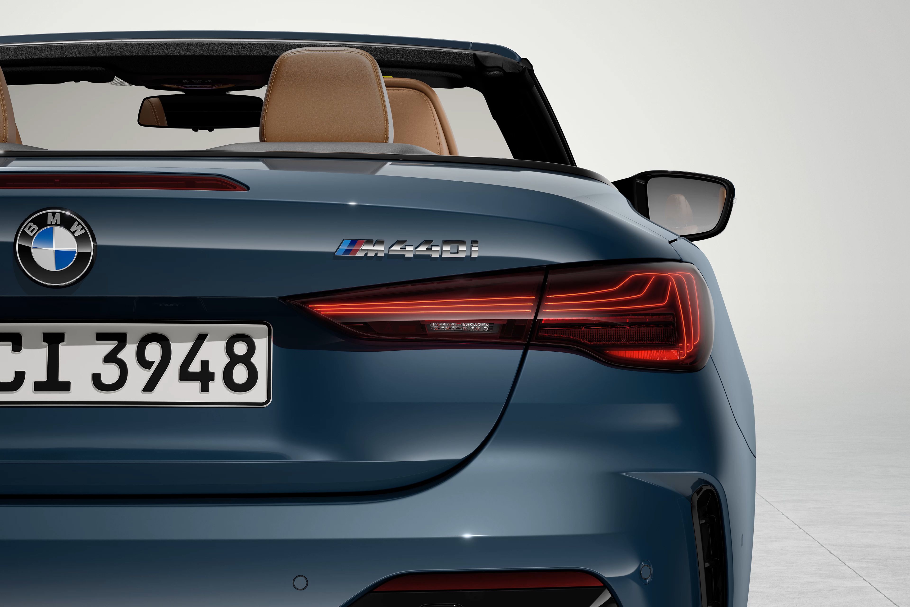 New design of rear lights on the BMW M440i
