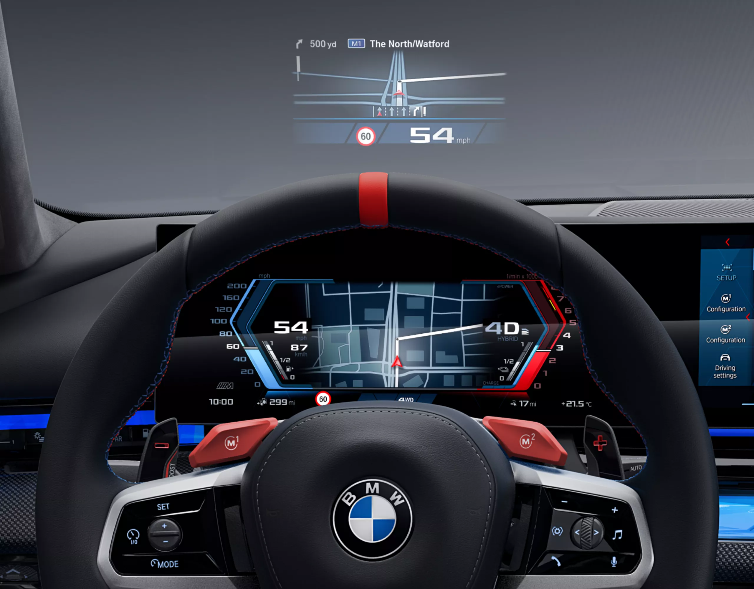BMW M5 Sedan M Head-Up Display