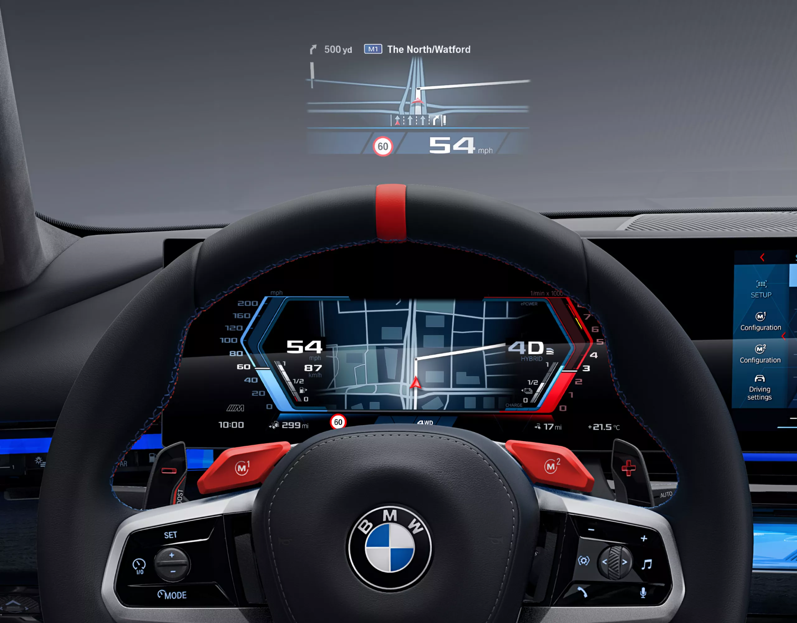 BMW M5 Touring M Head-Up kijelző