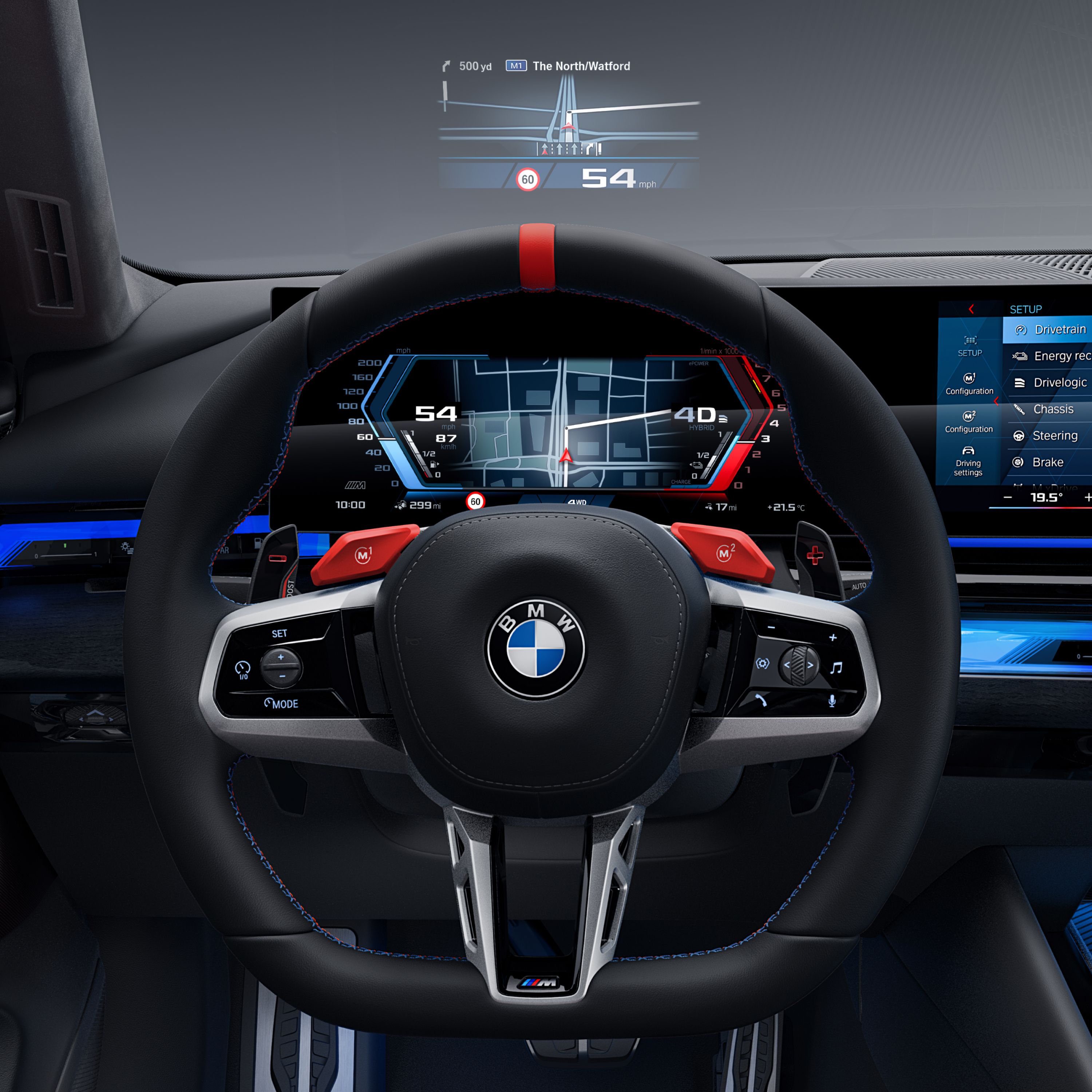 BMW M5 Touring M Head-up Display