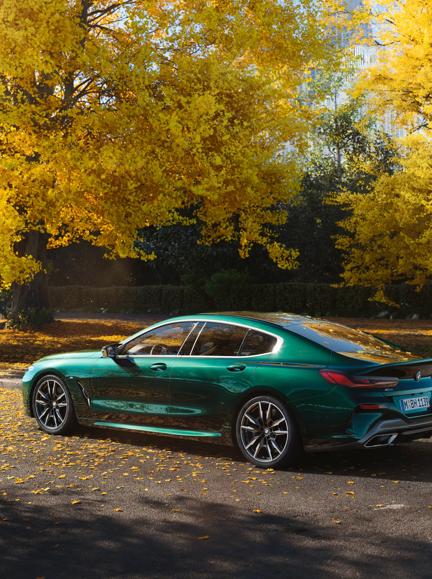 BMW 8 Series Gran Coupé G16 3/4 rear view 