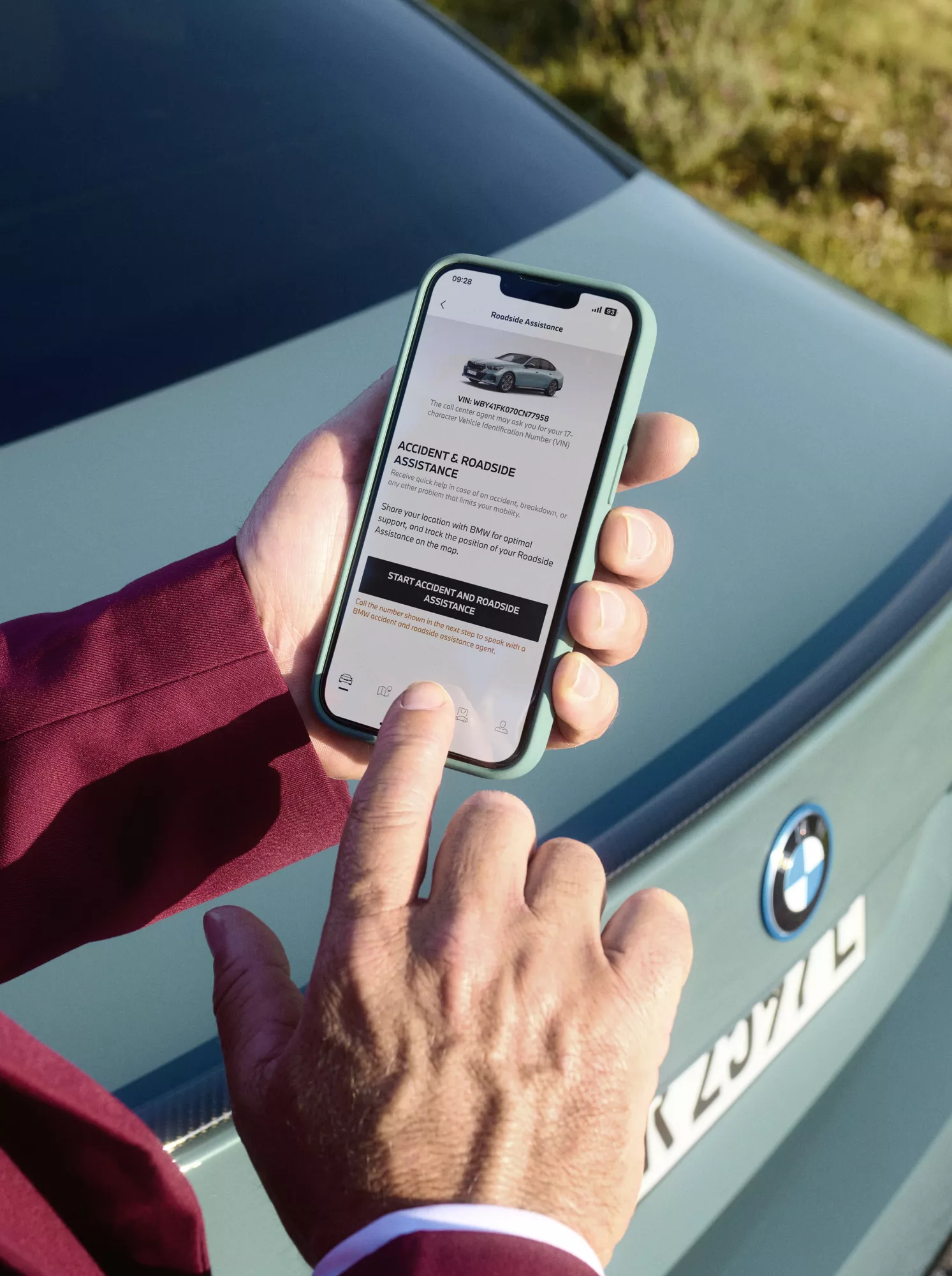 Información para el rescate de los ocupantes BMW.