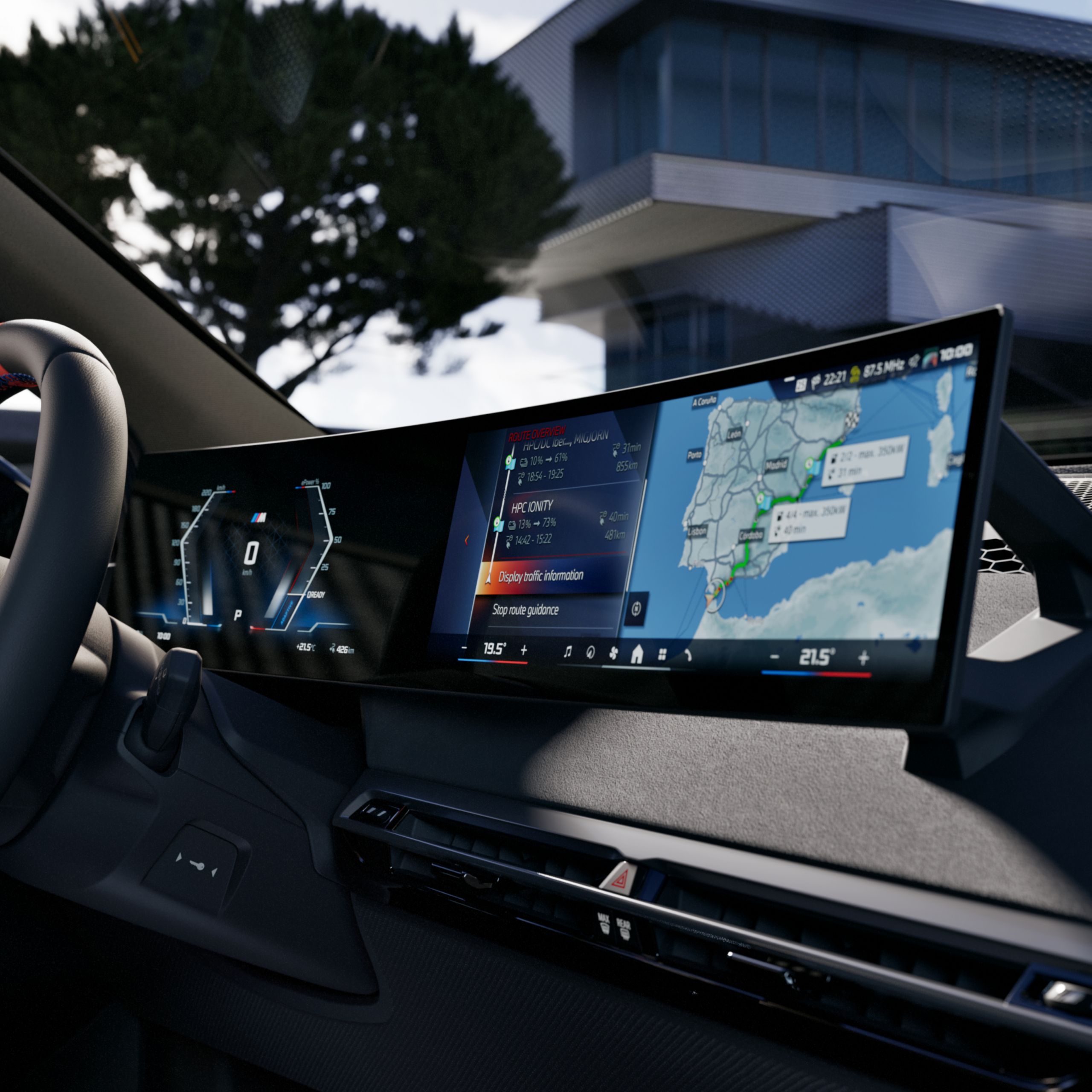 BMW Maps Connected Charging w BMW iX M70