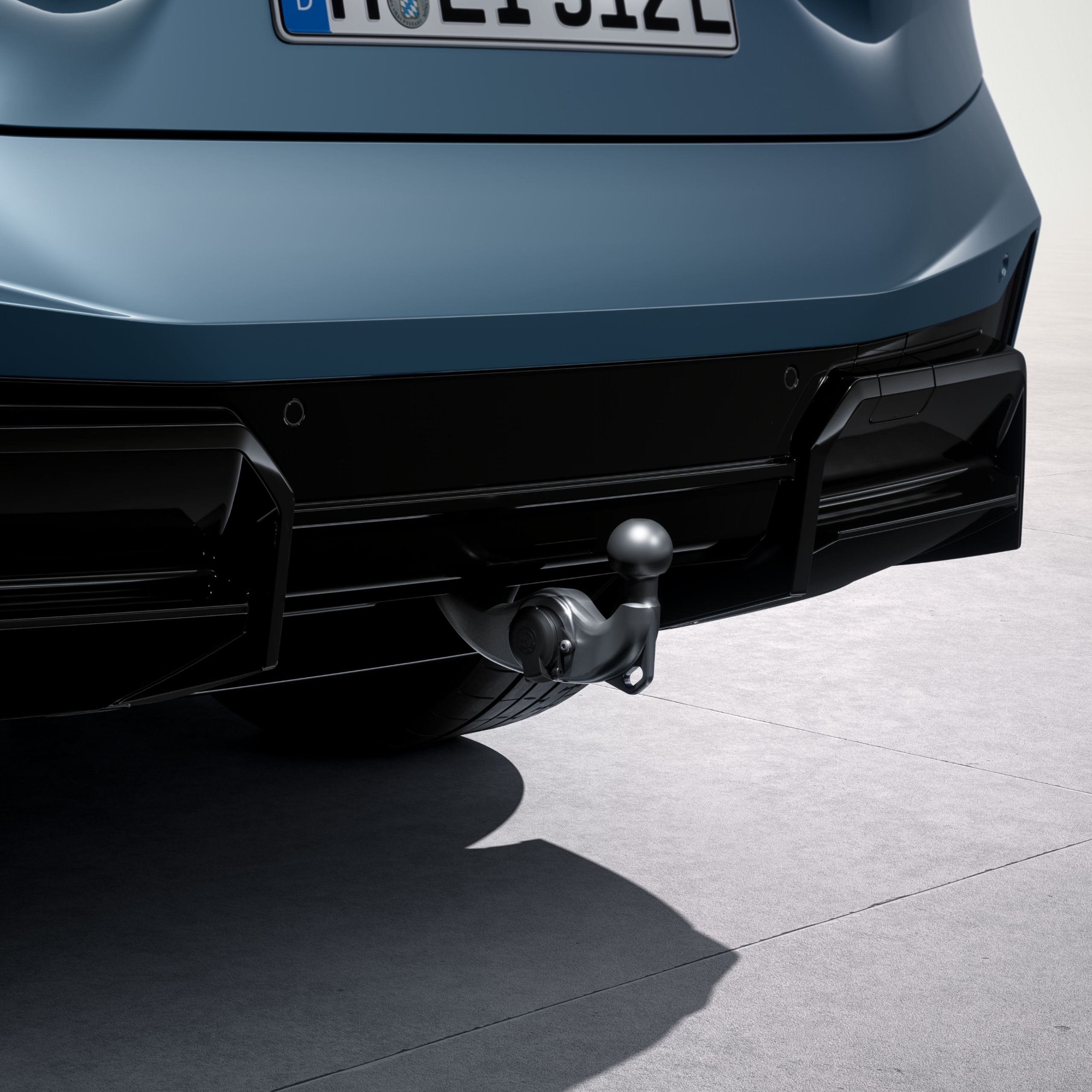 BMW iX, enganche de remolque