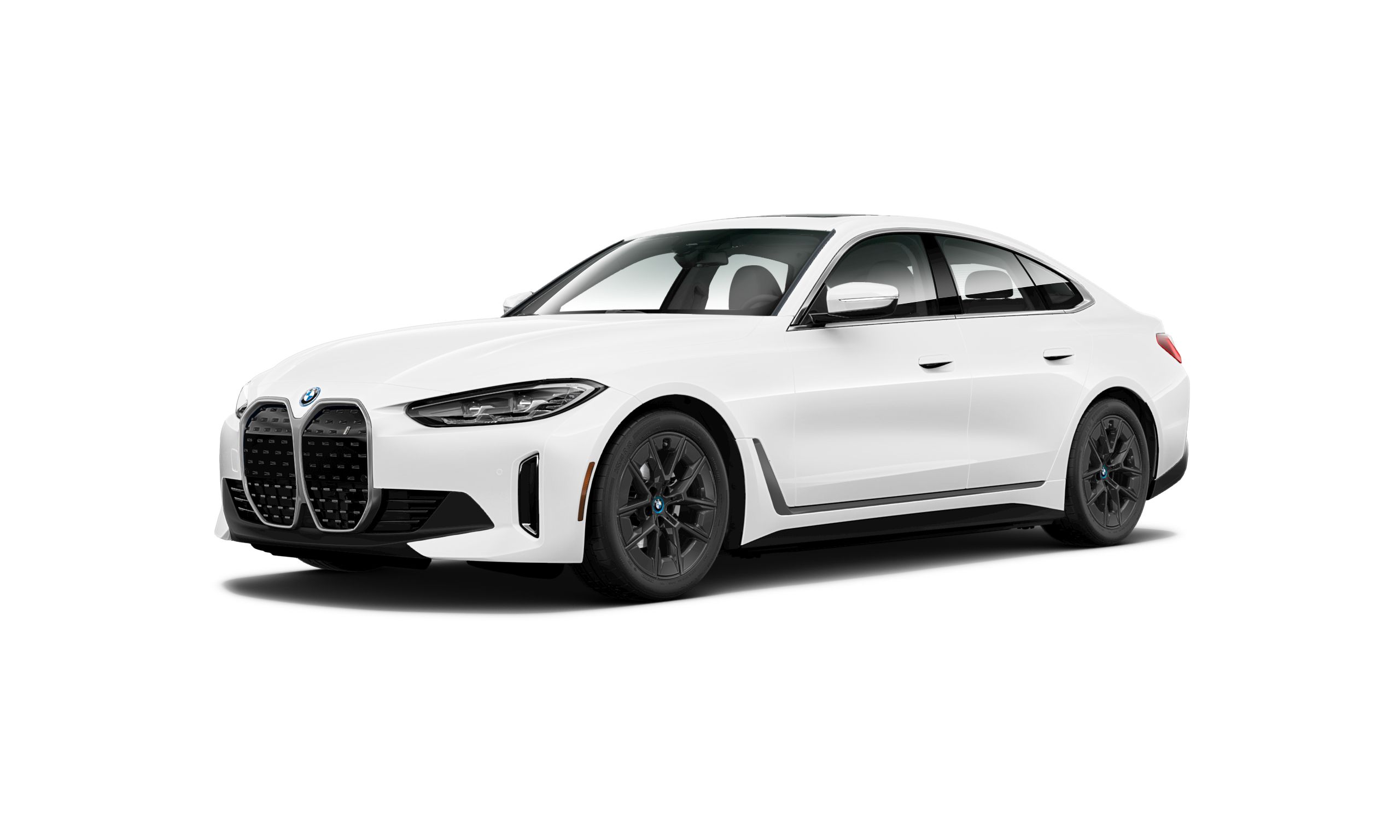 A profile view of the BMW i4 eDrive40