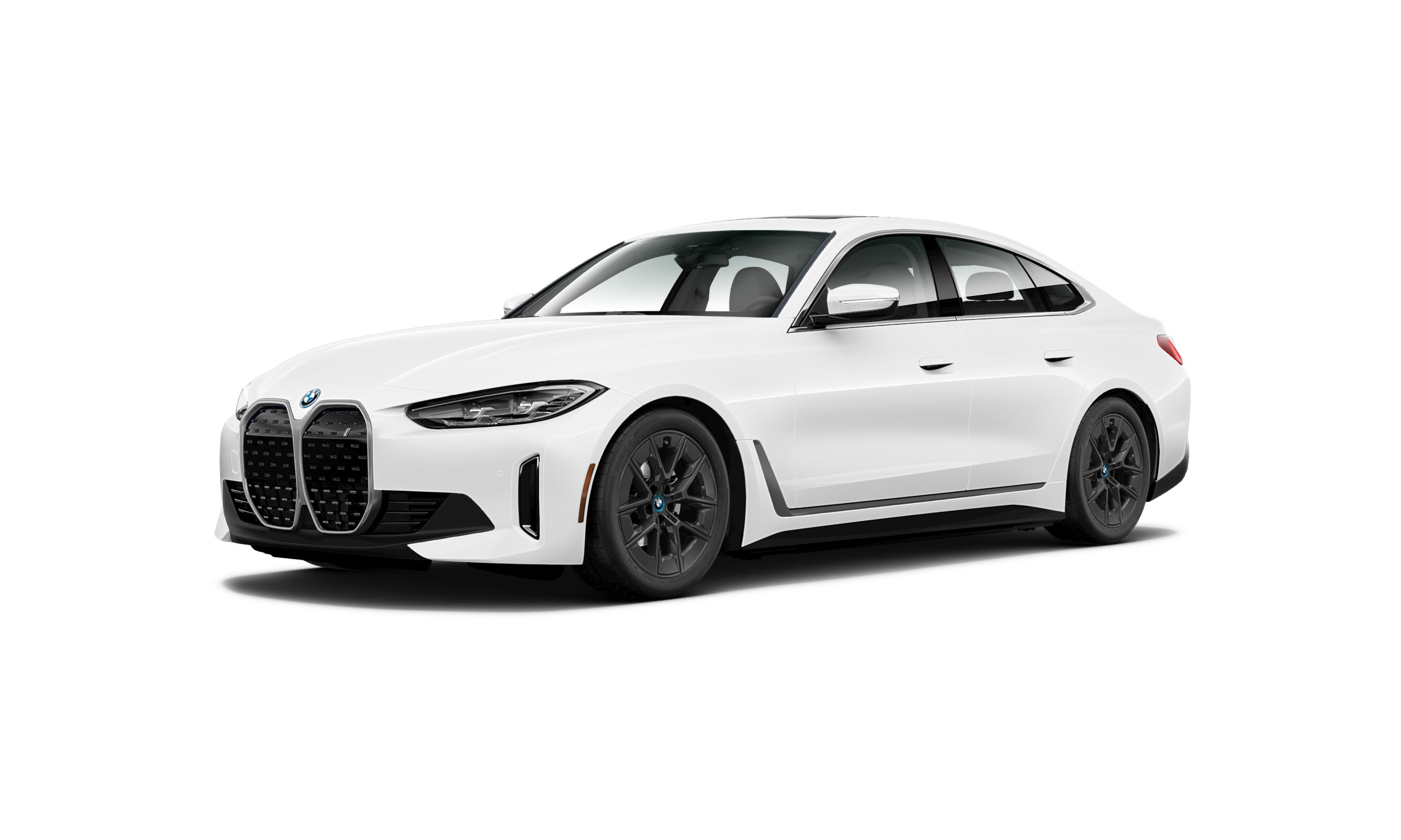 A profile view of the BMW i4 xDrive40