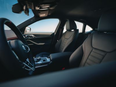 BMW i4 Gran Coupé black interior