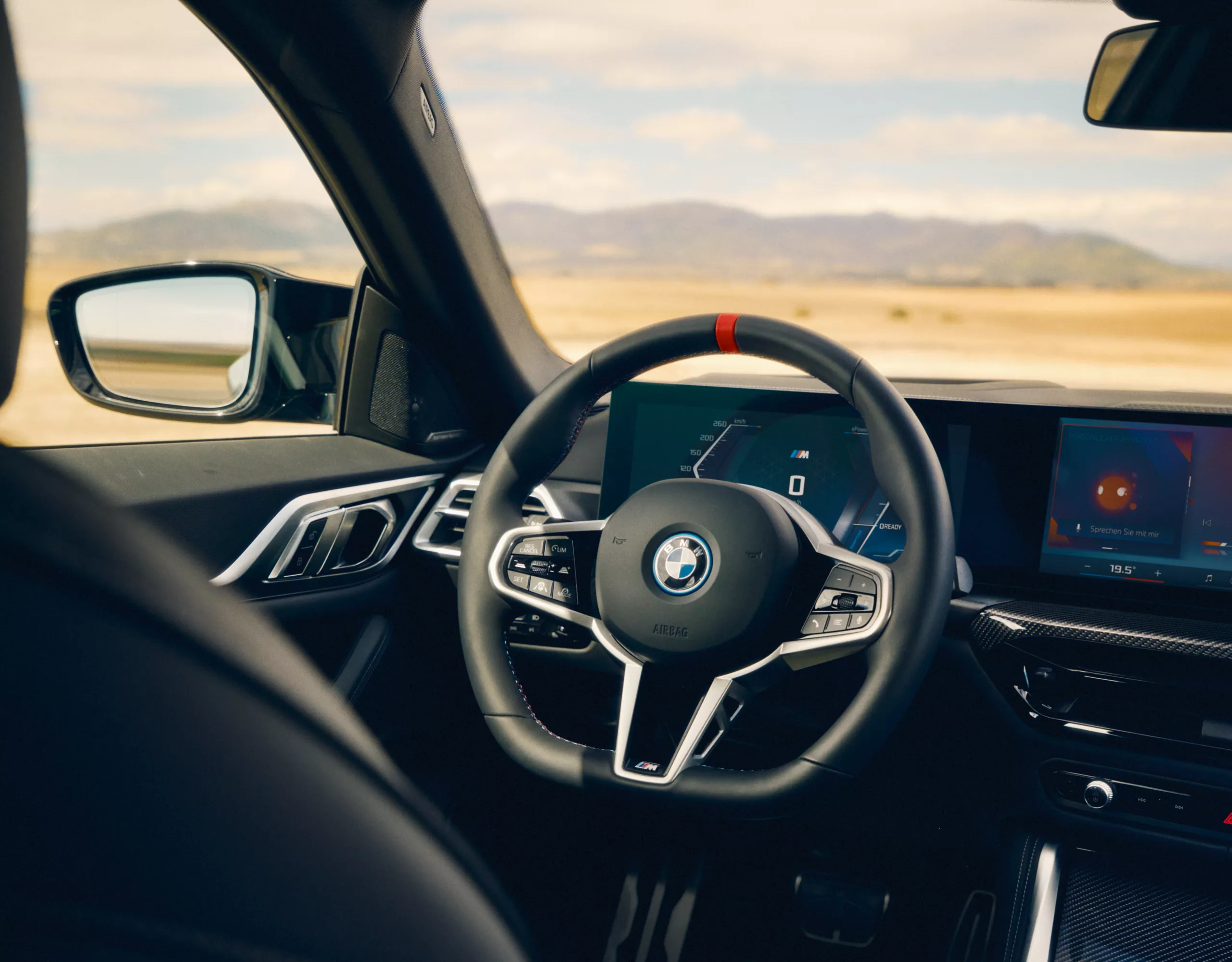 BMW i4 M50 Gran Coupé blue interior