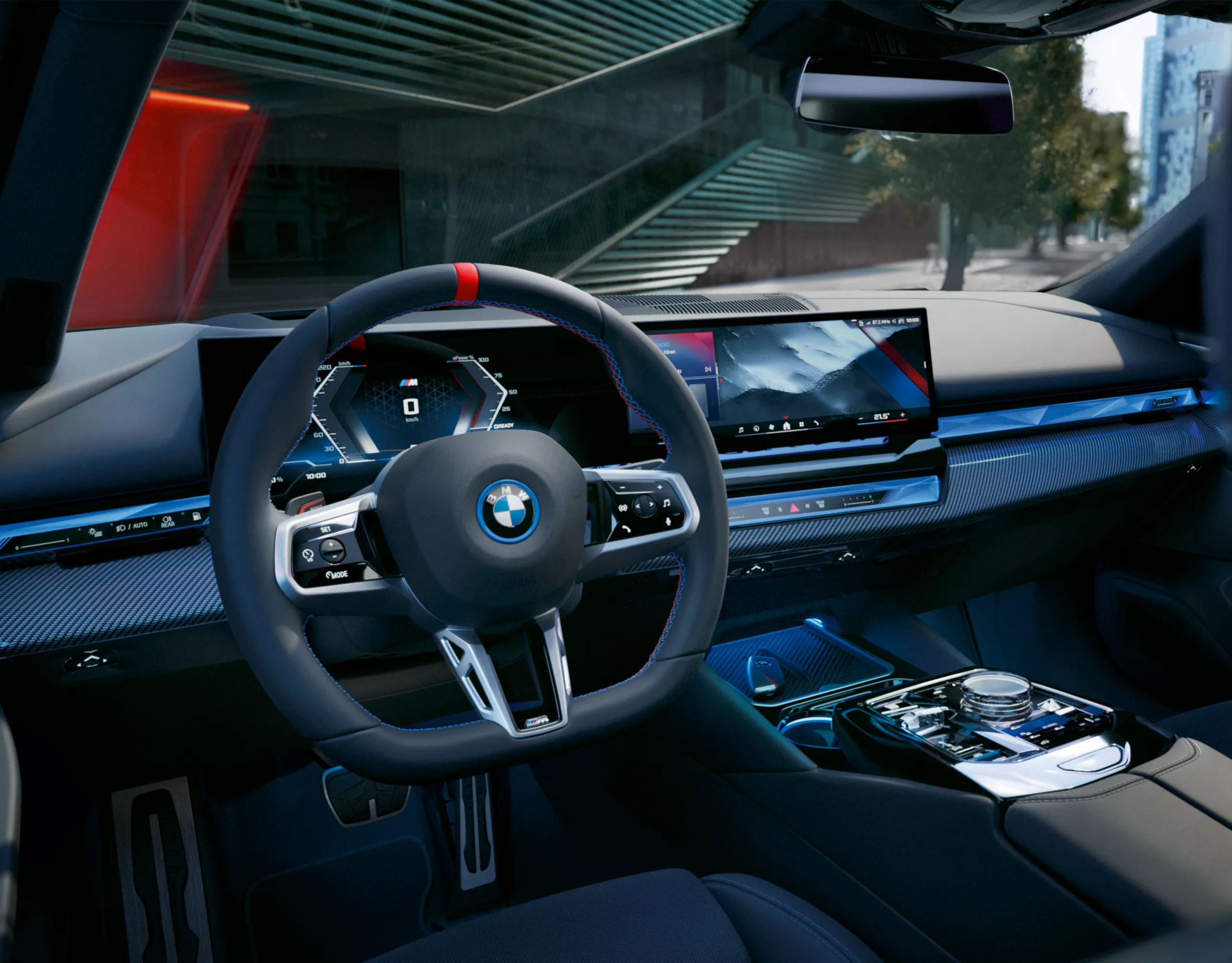 BMW i5 M60 xDrive Touring grey interior 