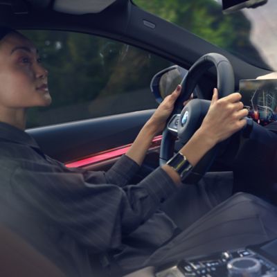 BMW i5 grey interior