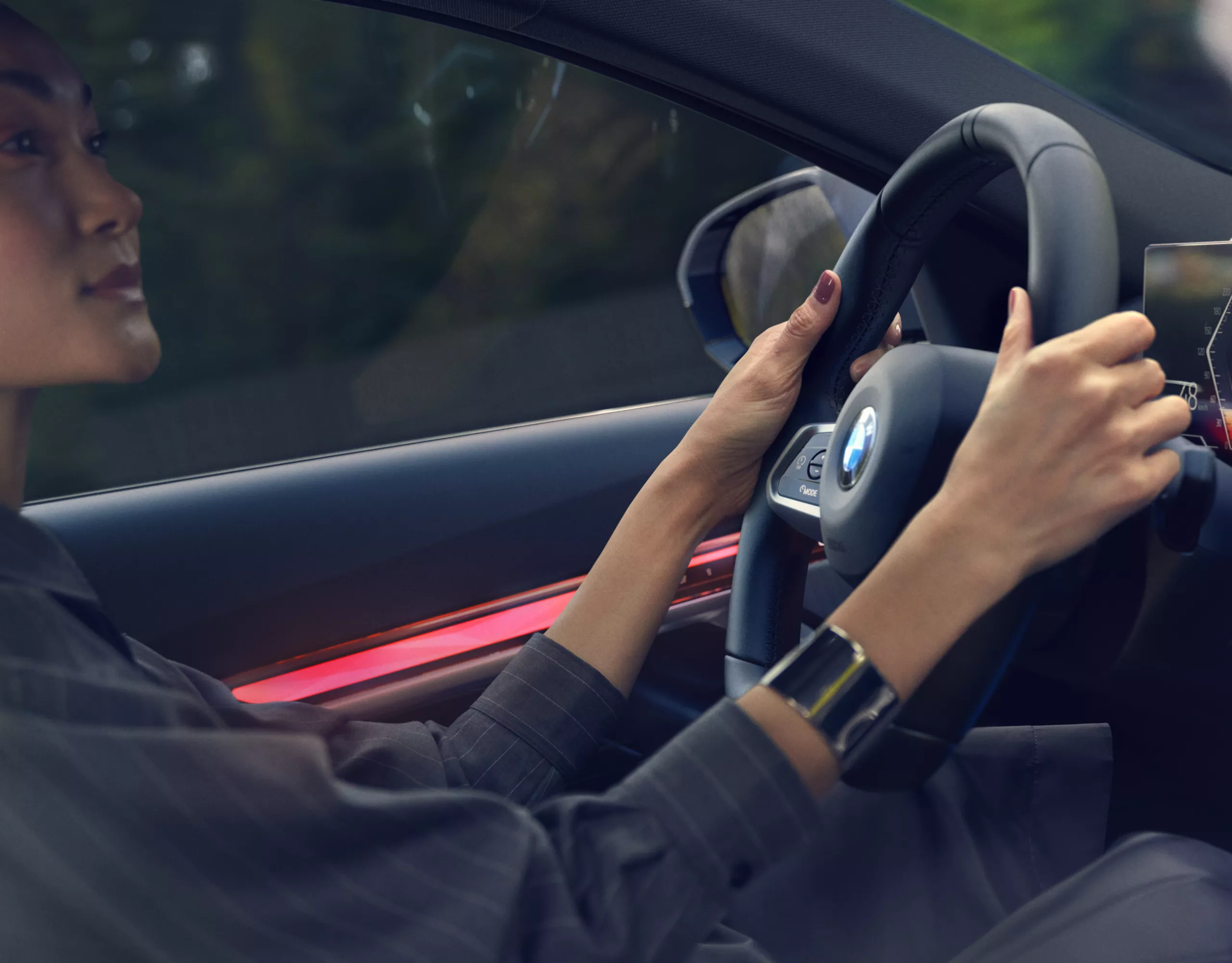 BMW i5 grey interior