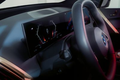 BMW iX M70 black interior