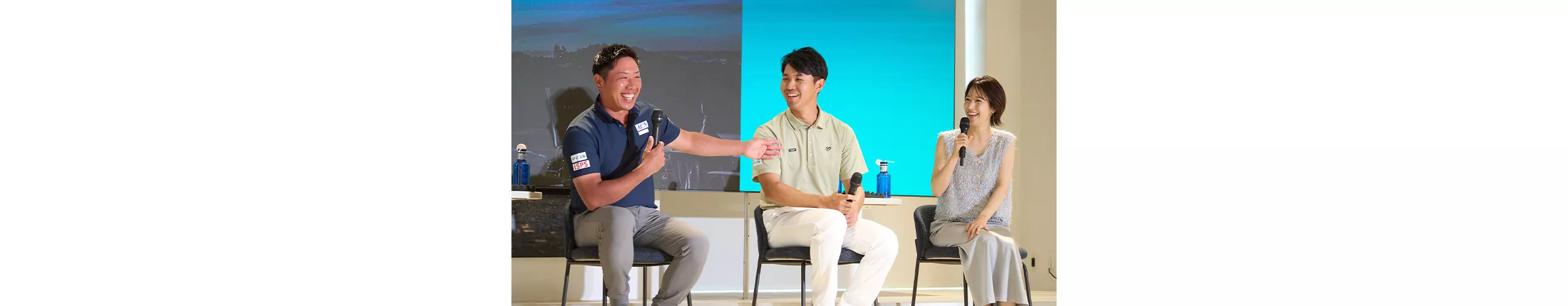 木下稜介選手、堀川未来夢選手、鷲見玲奈さん