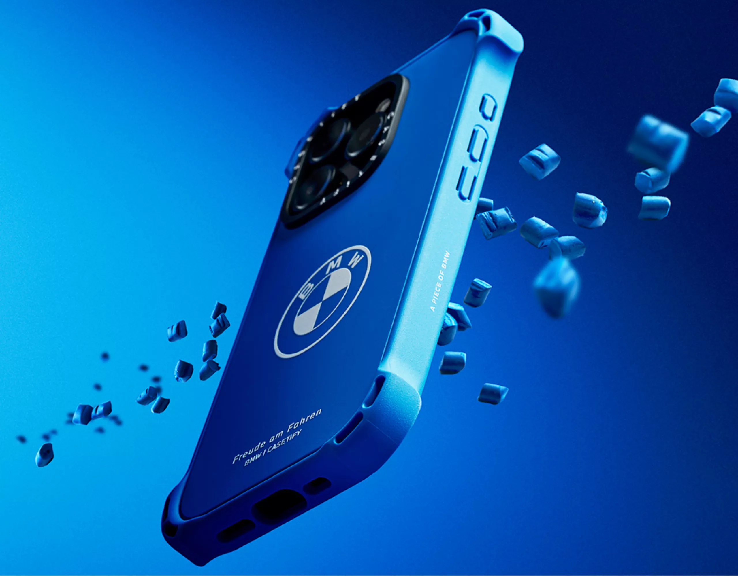 BMW Lifestyle stylish depiction of blue BMW branded smart phone case