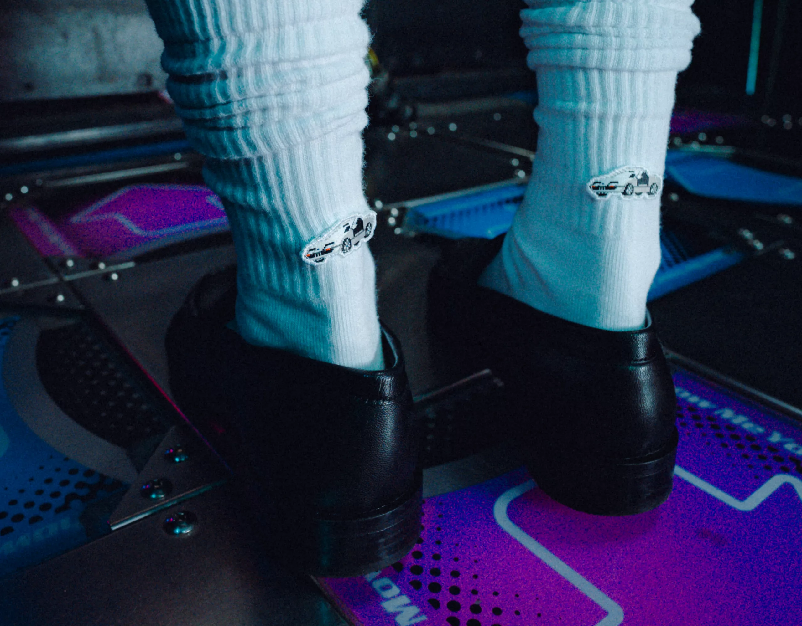 BMW Lifestyle white socks with small embroidered BMW