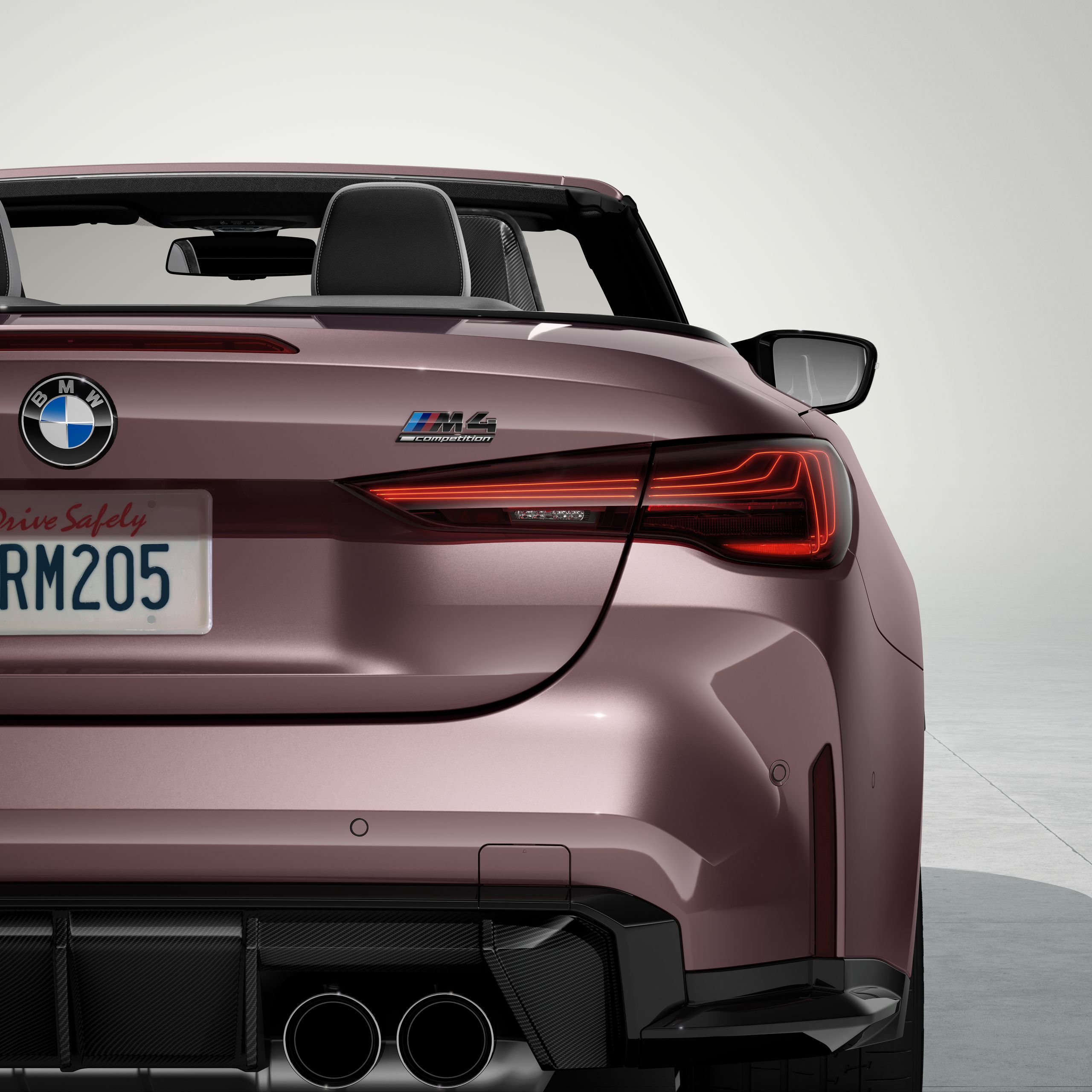 Rear lights on the BMW M4 Competition xDrive Convertible
