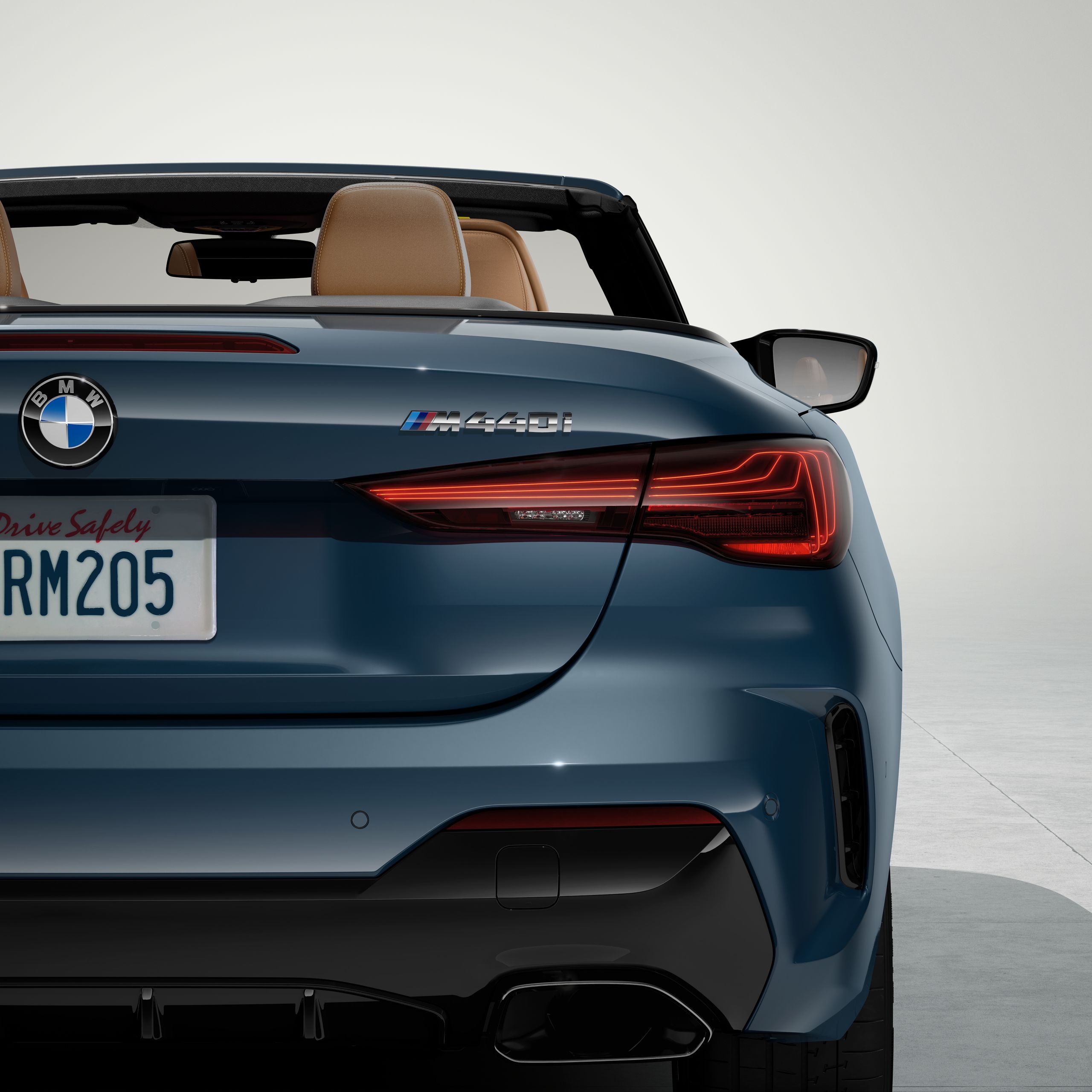 Rear lights on the BMW M440i
