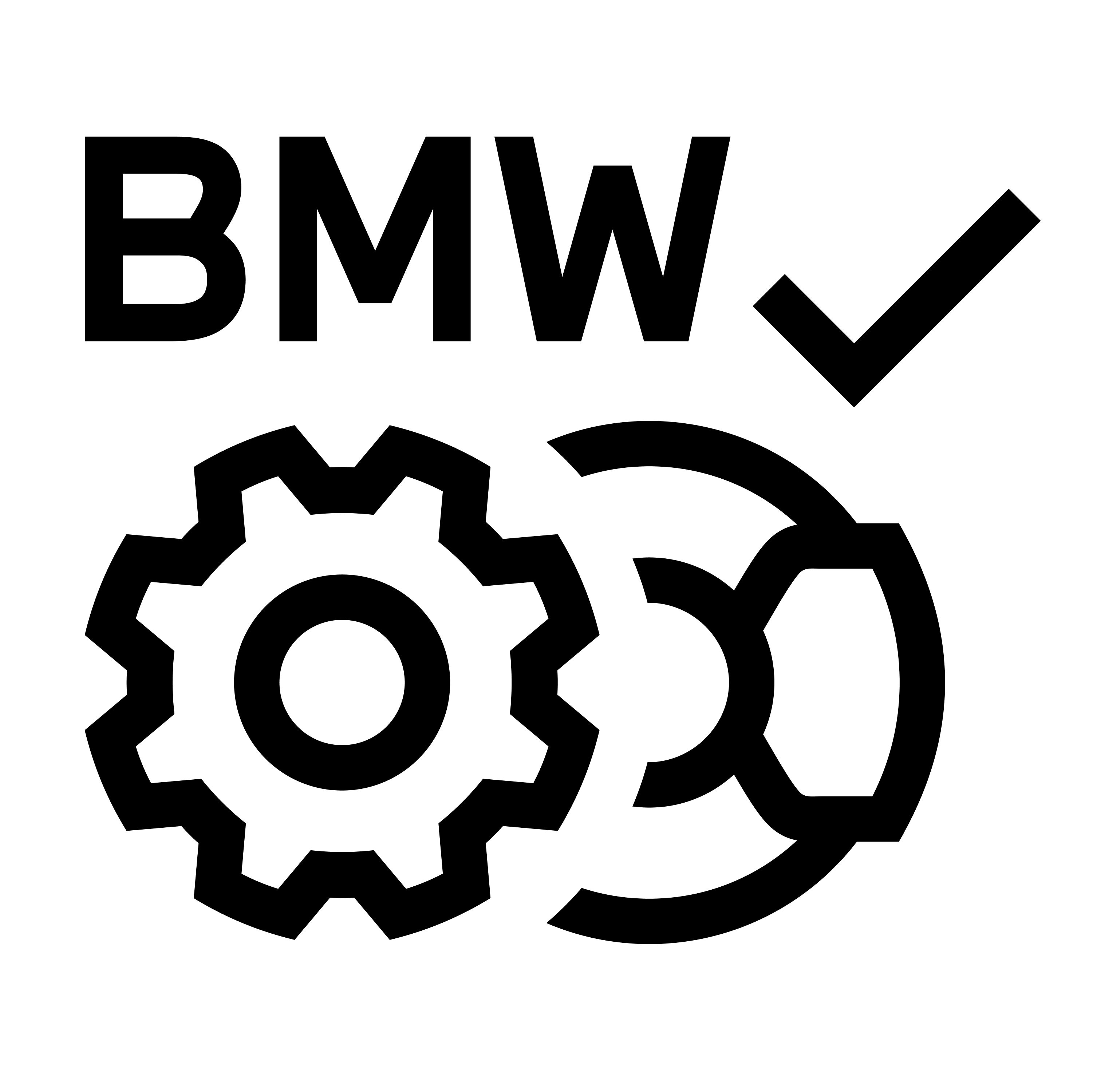 BMW Service 2024, pictogramă Piese BMW autentice