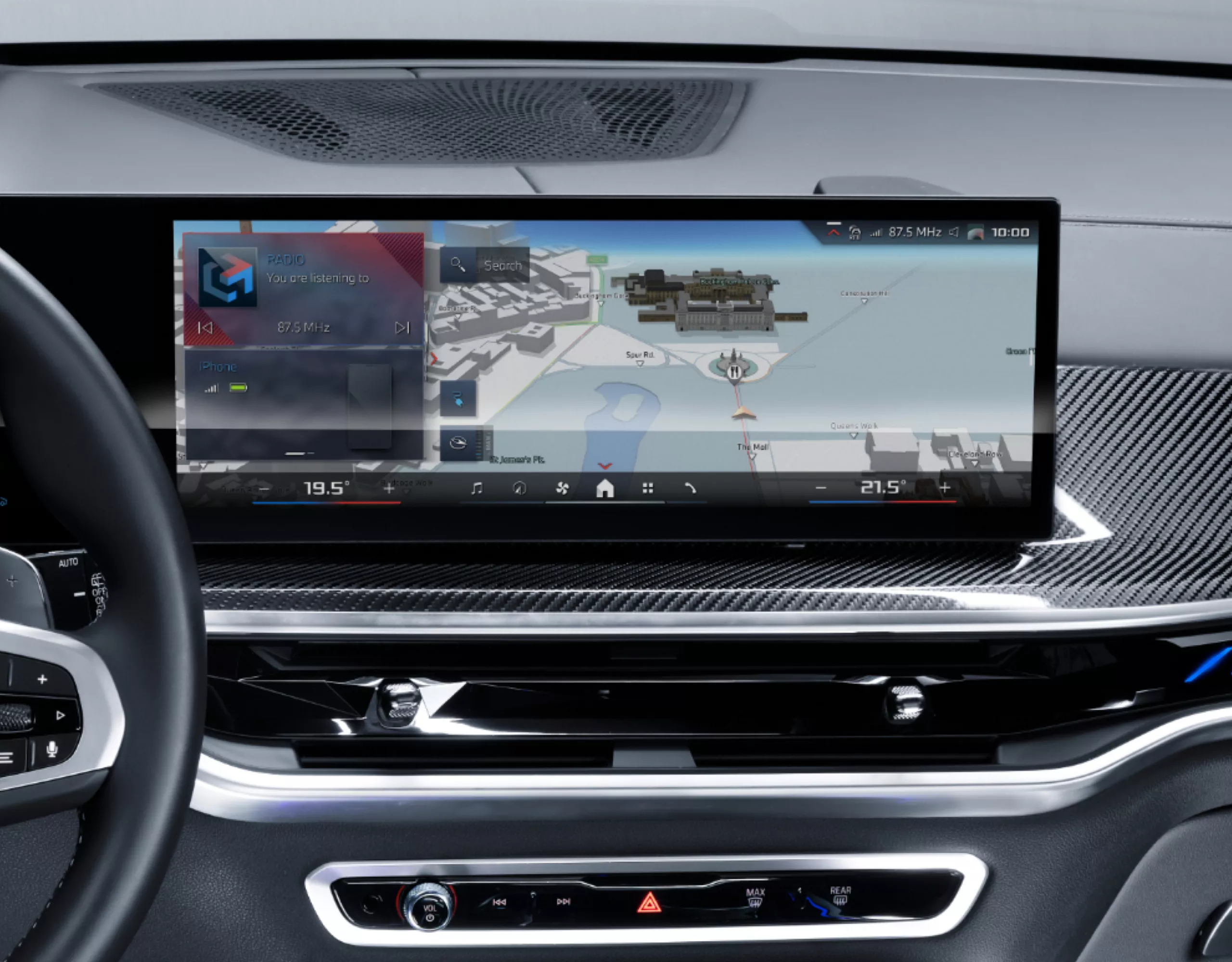 Touch display inside a BMW cockpit