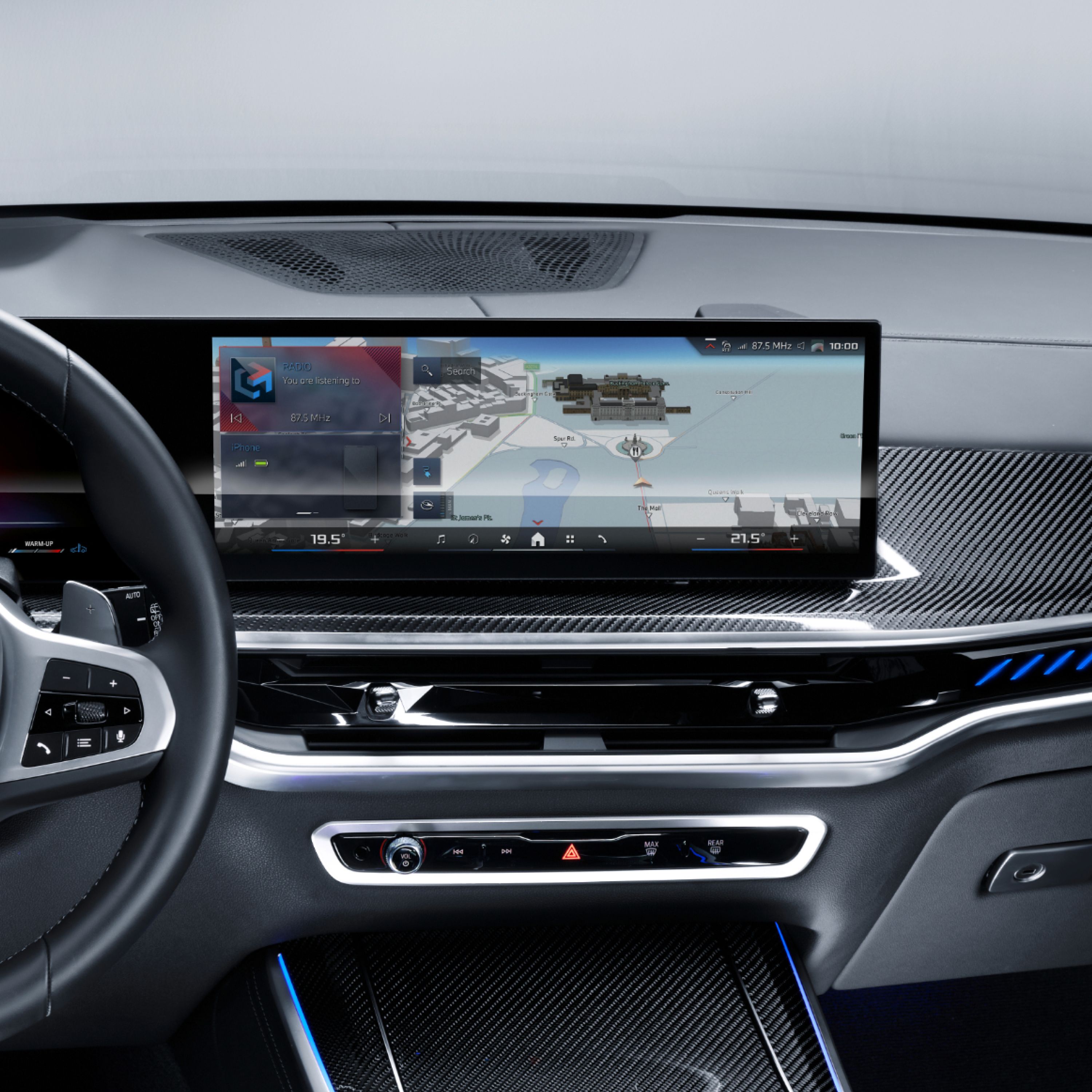 Touch display inside a BMW cockpit