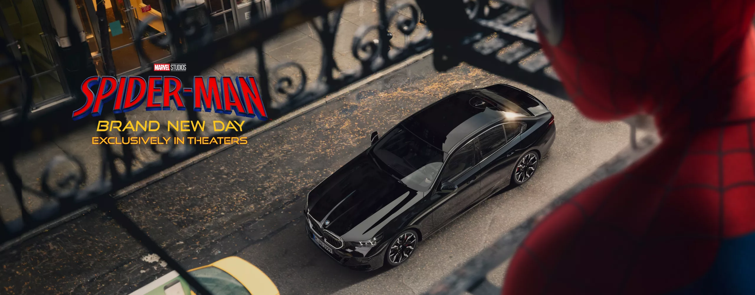 영화 'Spider-Man: Brand New Day'에 등장하는 BMW 5시리즈.