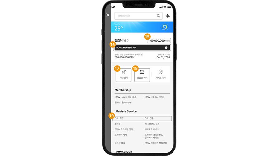 등급 및 BMW Coin 안내