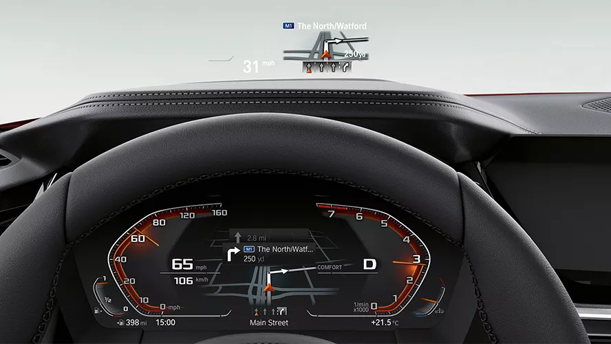 BMW Head-Up Display (Optional).