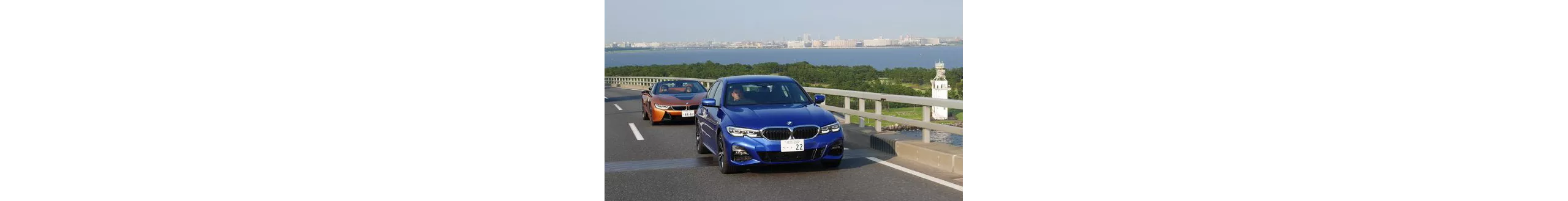 先導車付き試乗。