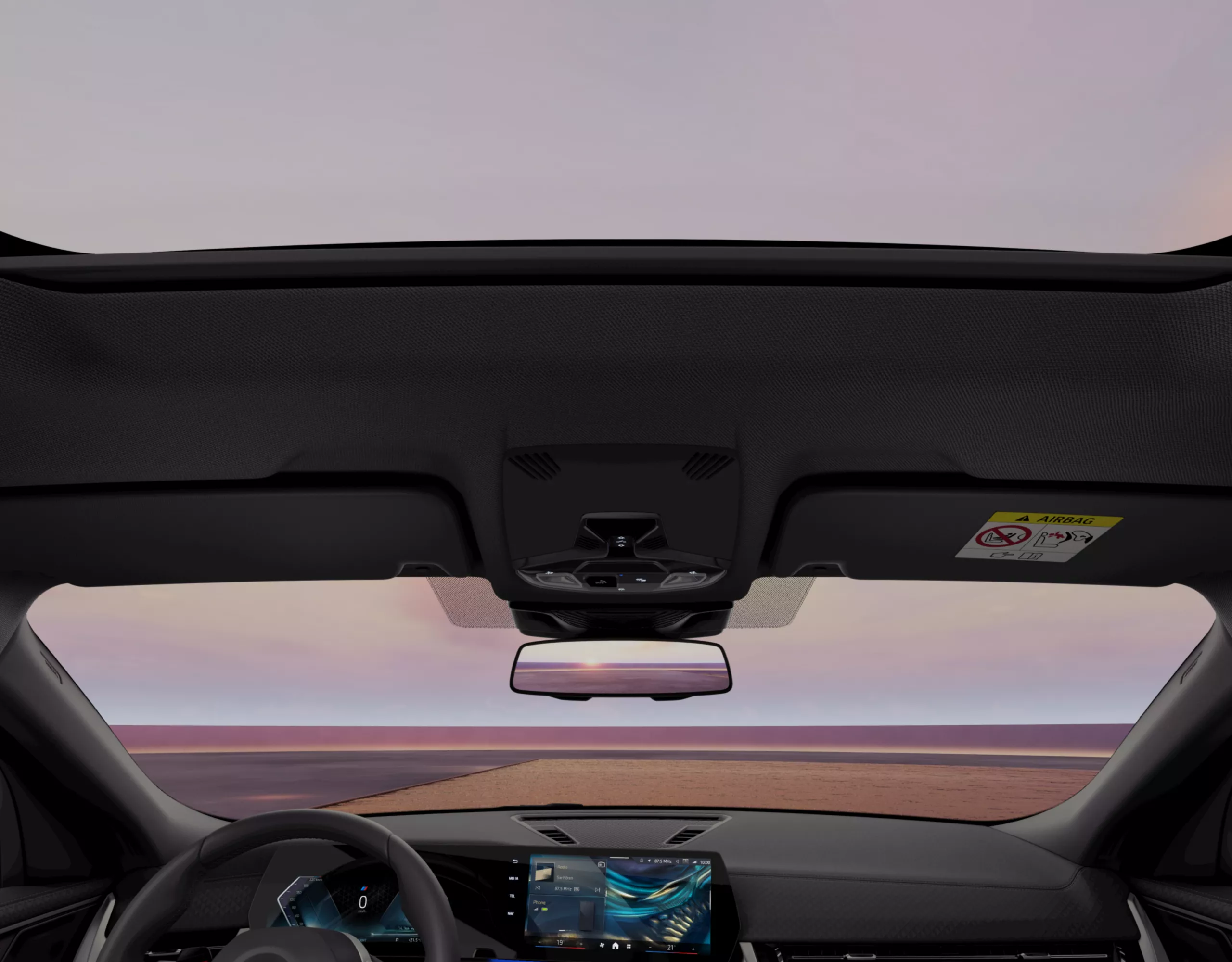 السطح الزجاجي البانورامي للسيارة الكهربائية الرياضية التي تعمل على البطارية BMW X2 SAC U10 BEV