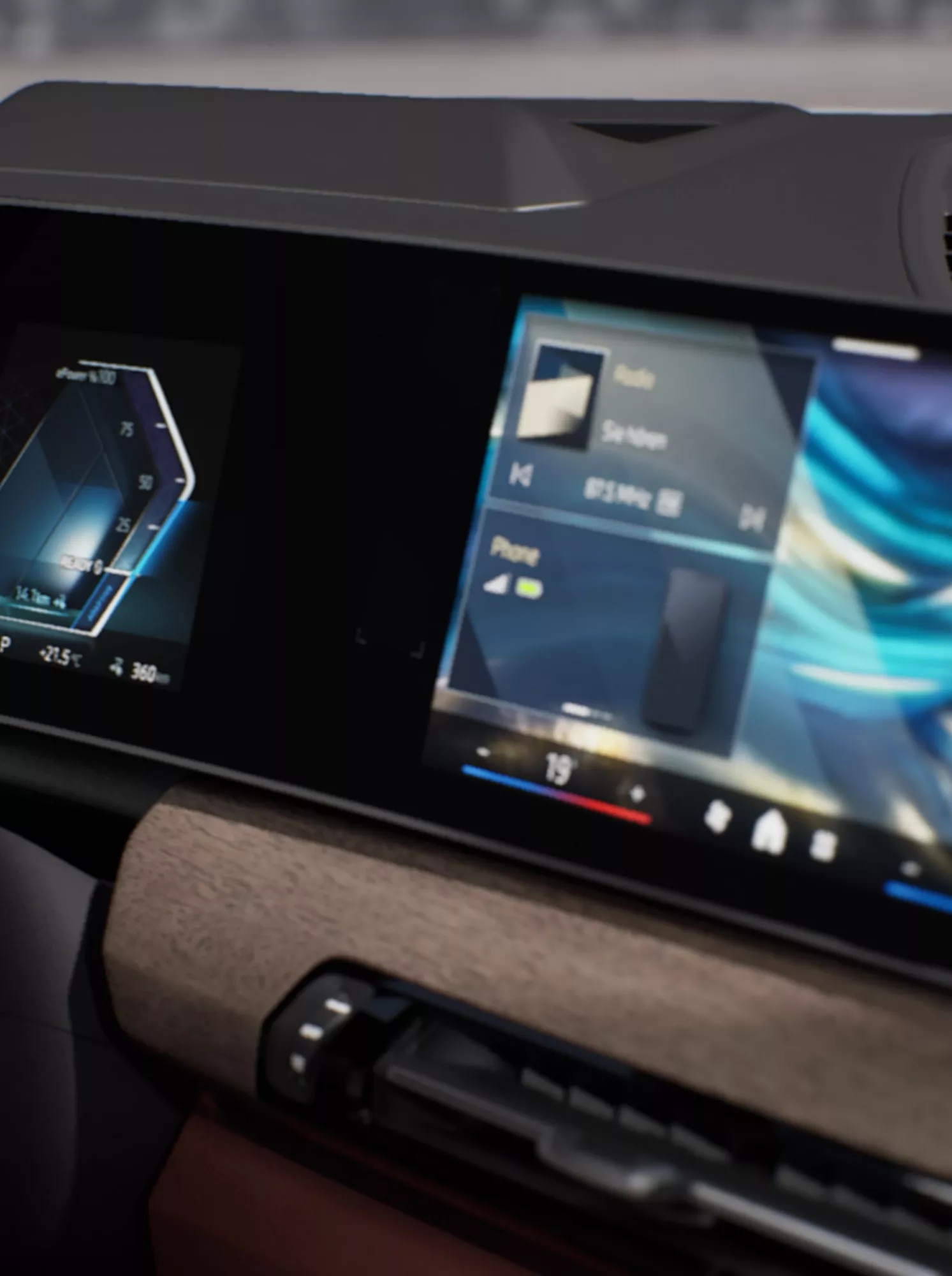 Écran incurvé BMW Curved Display de la BMW iX1