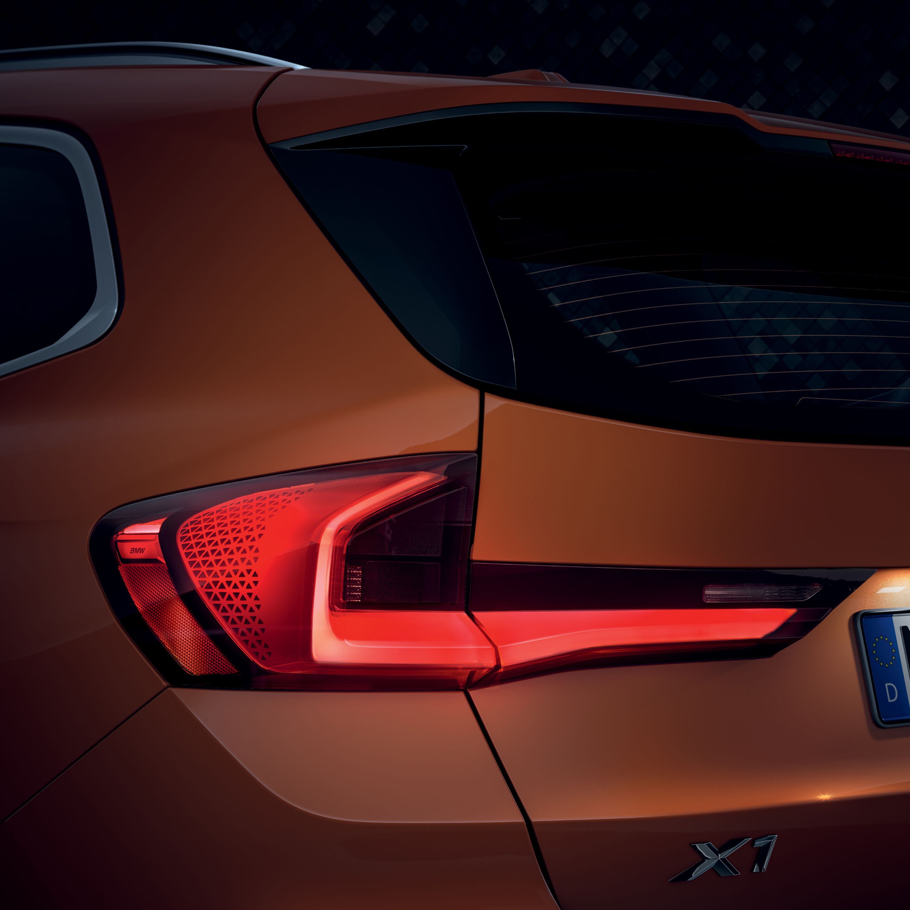 BMW X1 Design van de achterkant 