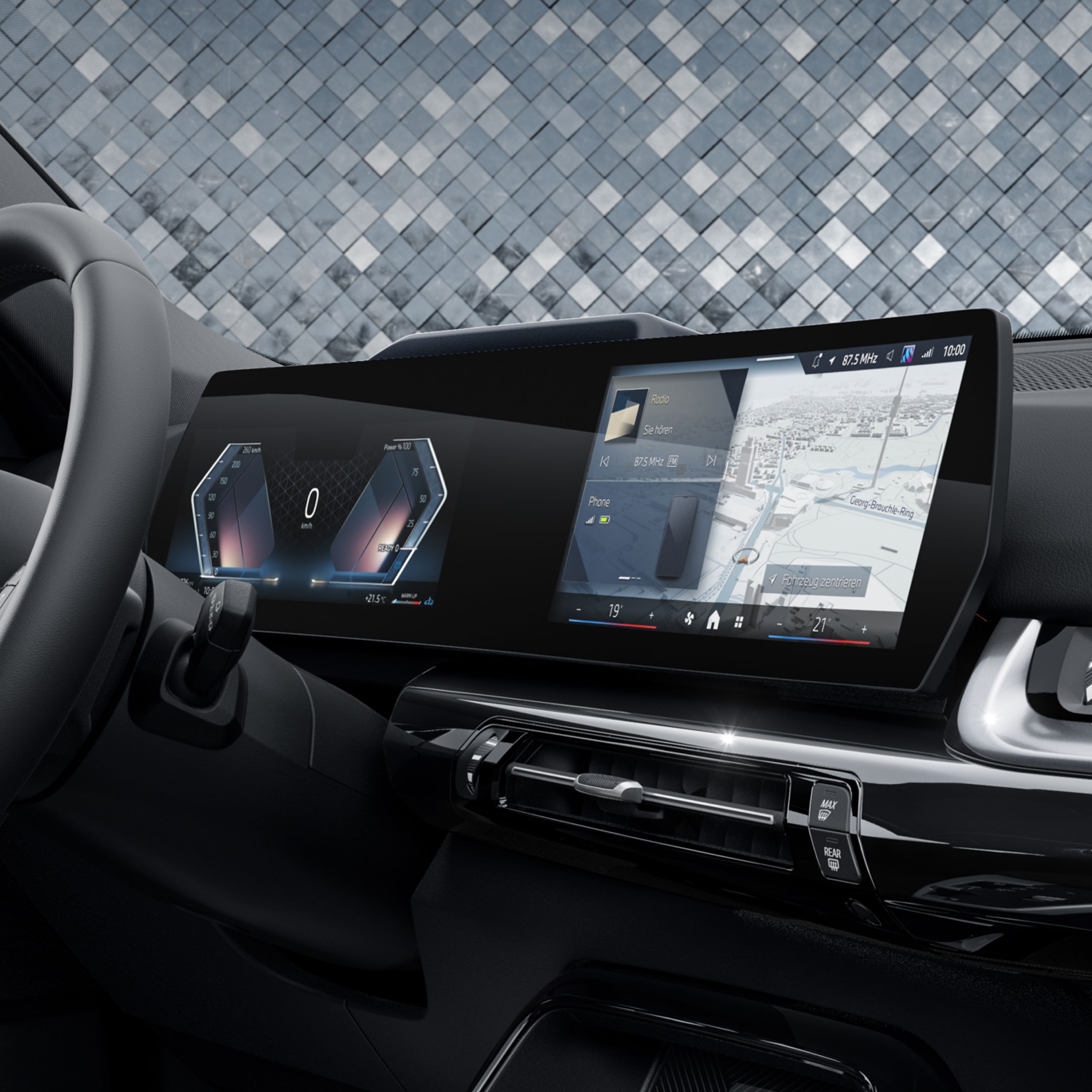 BMW X1 ívelt kijelző 
