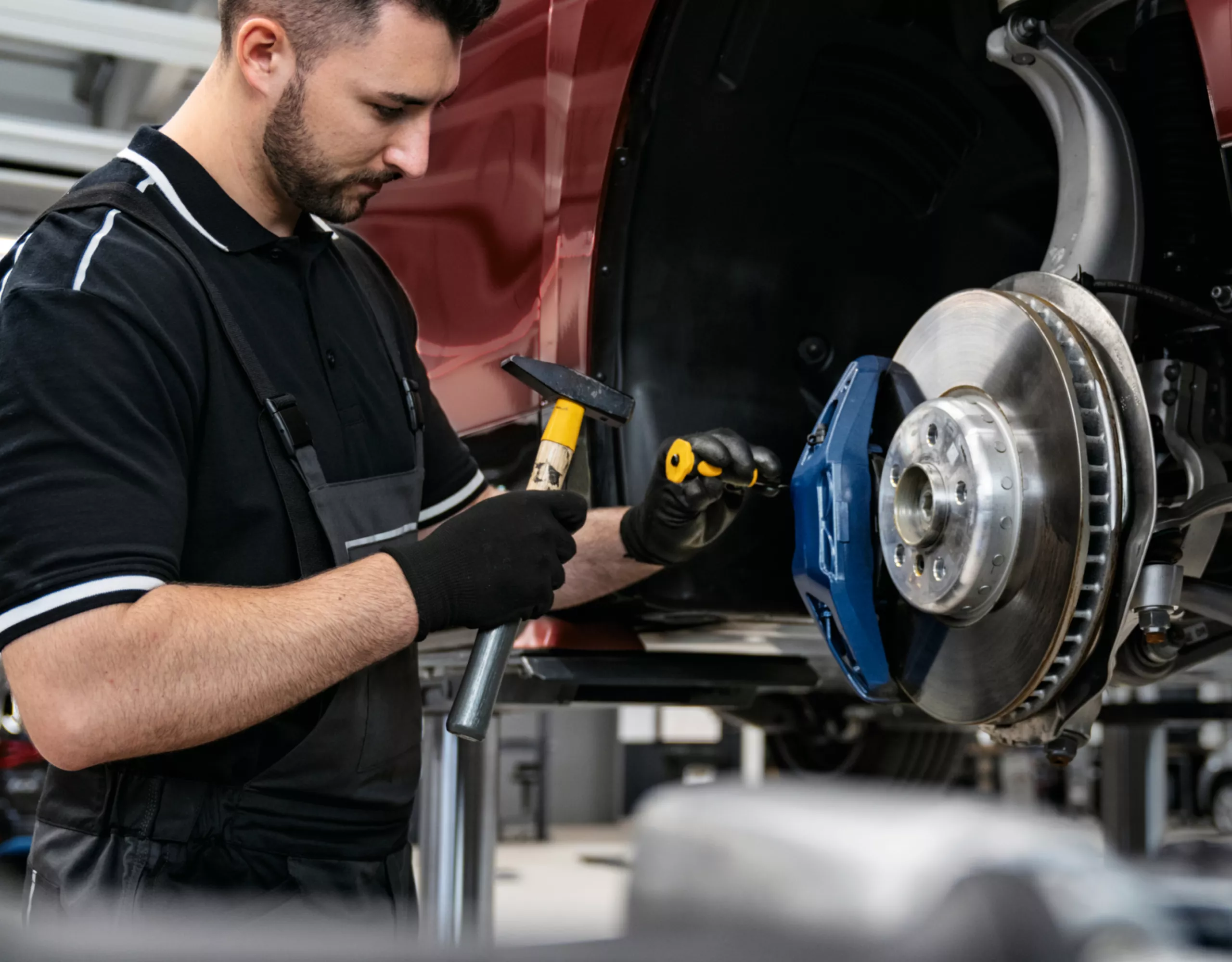 Serviço de Freios do Serviço de Manutenção do BMW.