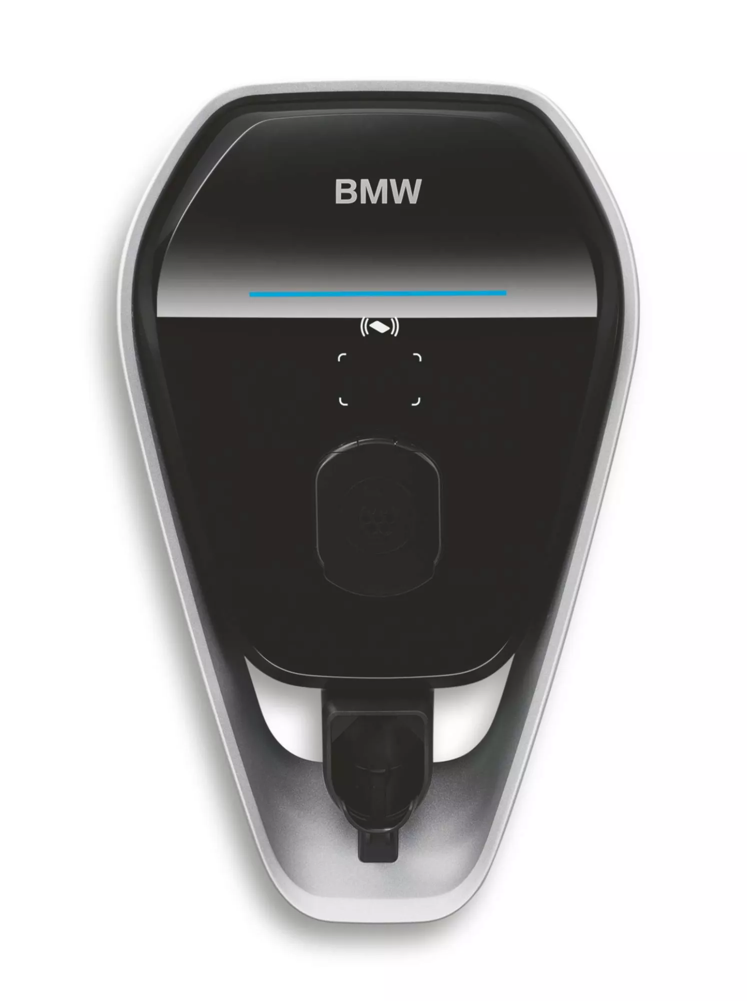 Grey mode 3 charging cable with two black plugs intended for charging at Mode 3 compatible public charging stations 