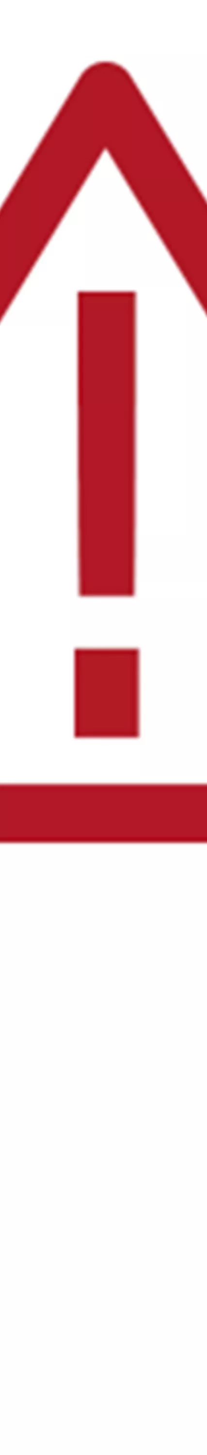  En röd varningstriangel