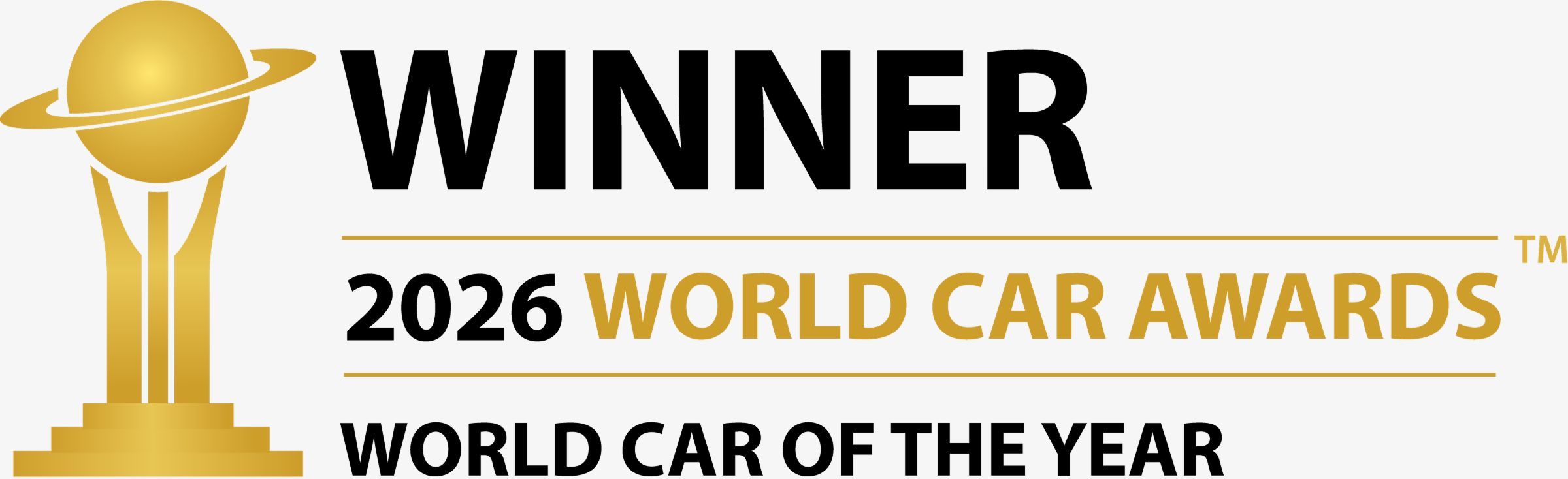 The 2026 World Car of the Year logo