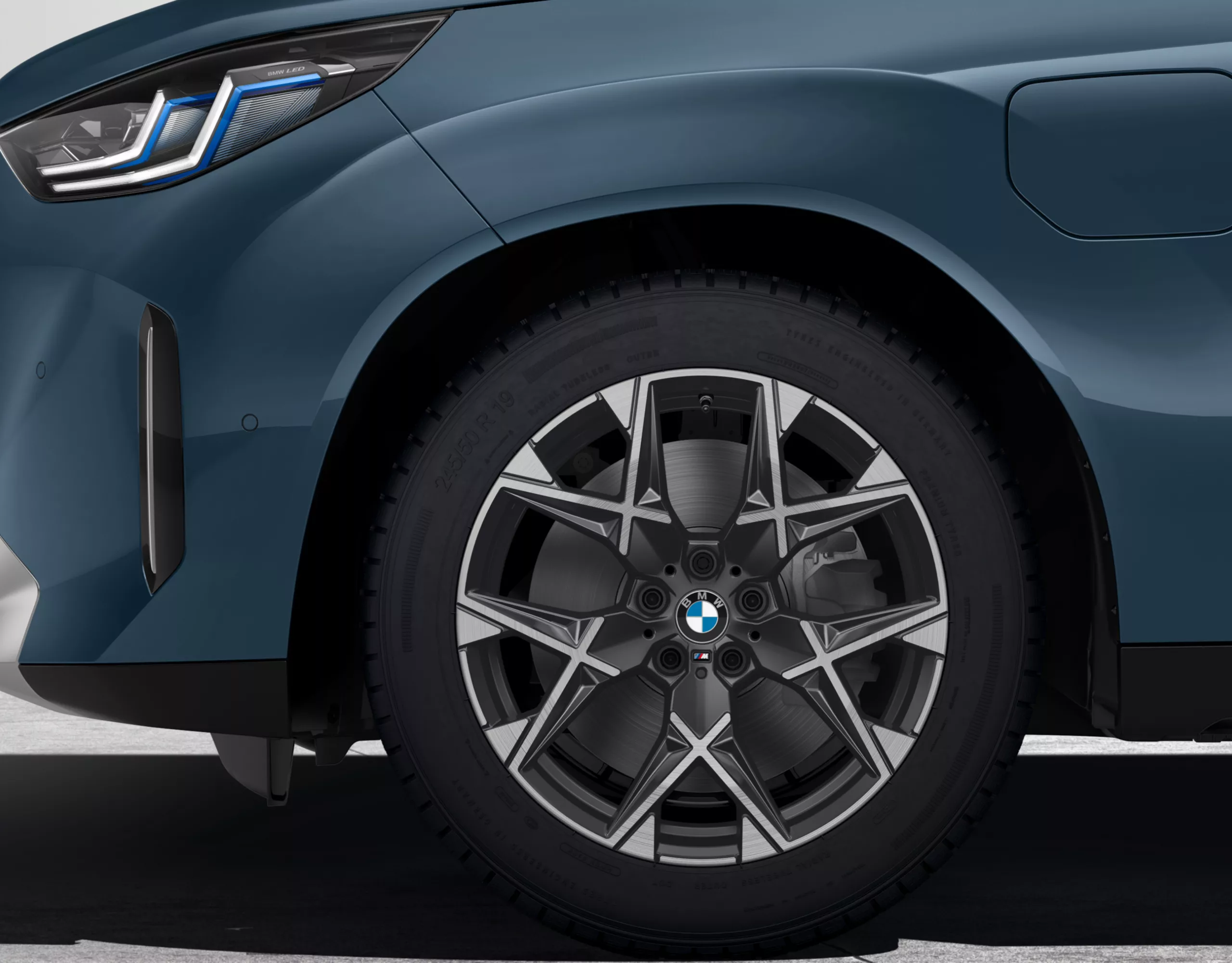 19-дюймовые легкосплавные диски BMW Y-spoke 1035 М в цвете Midnight Grey, шлифованные, комплект зимних колес в сборе