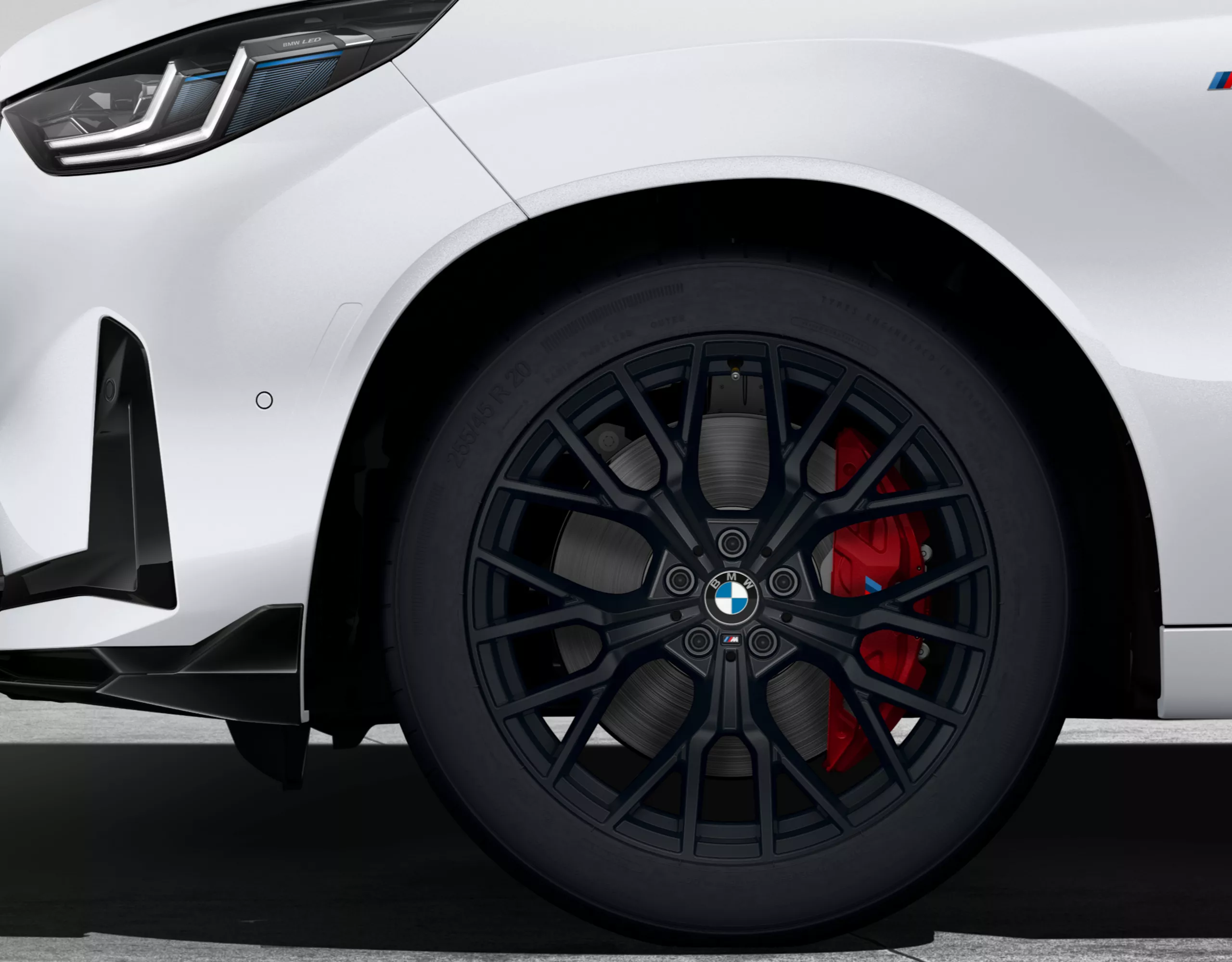 Llanta de aleación ligera M Performance de 20 pulgadas con radios en Y estilo 911 M Jet Black mate, juego de ruedas completas de verano