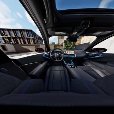 BMW X3 white interior 