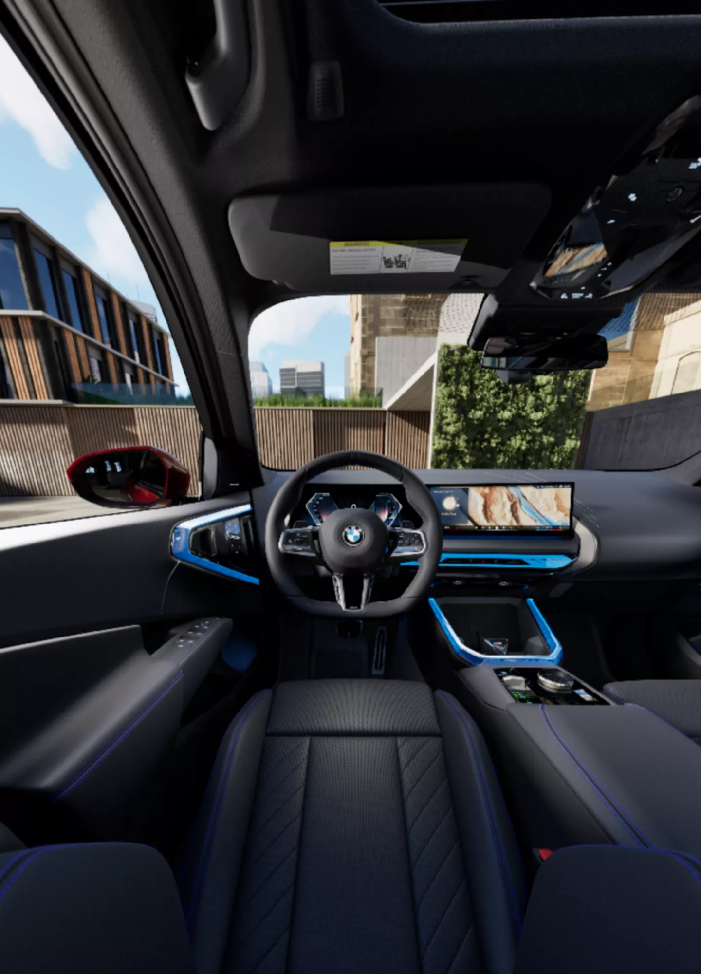 BMW X3 white interior 