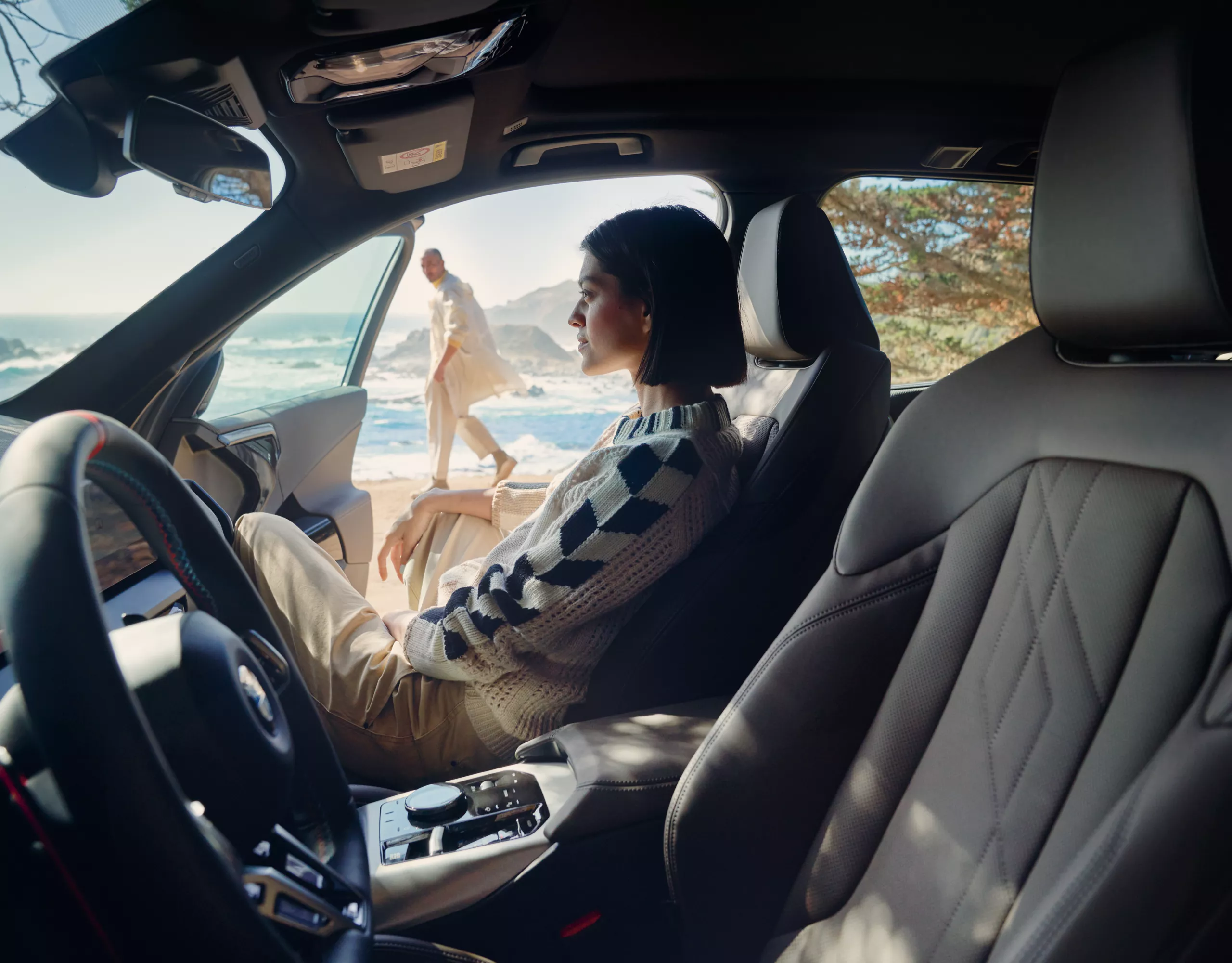 BMW X3 M50 xDrive white interior 