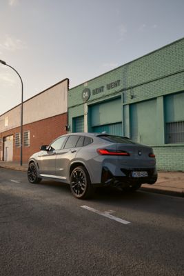 BMW X4 grey rear view 