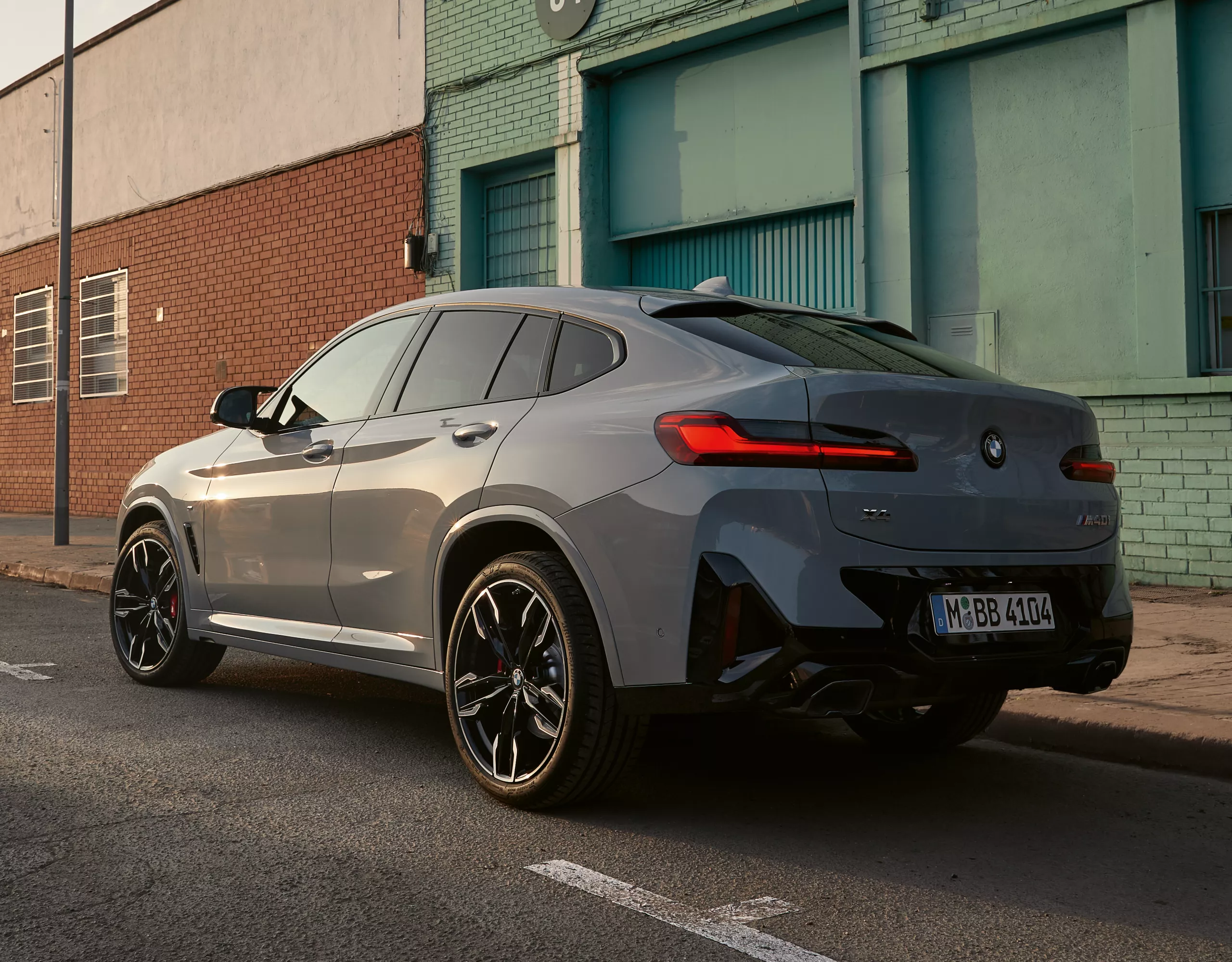 BMW X4 grey rear view 