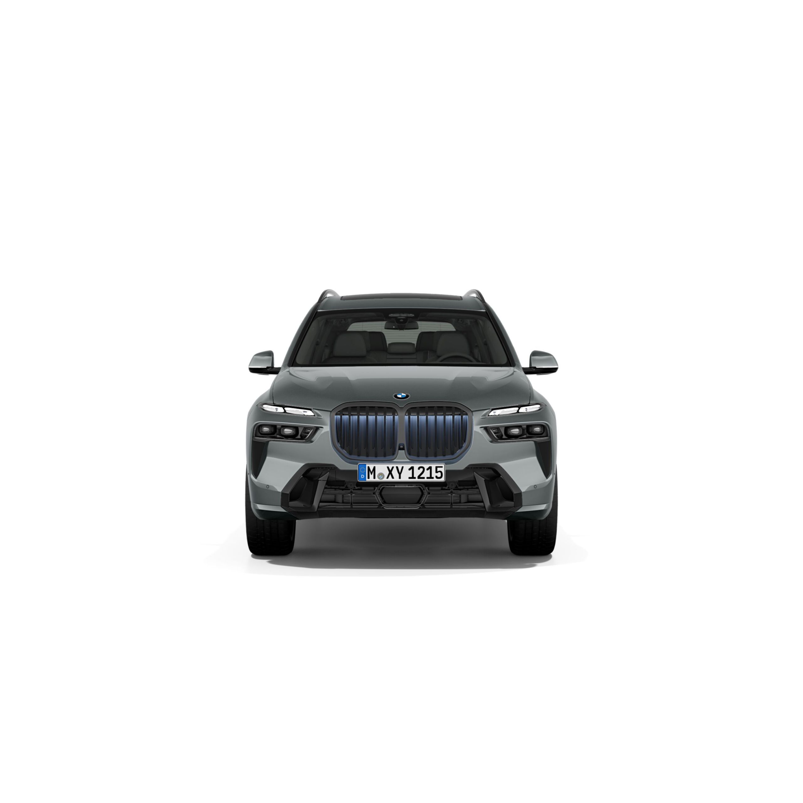 Vista frontal do BMW X7.